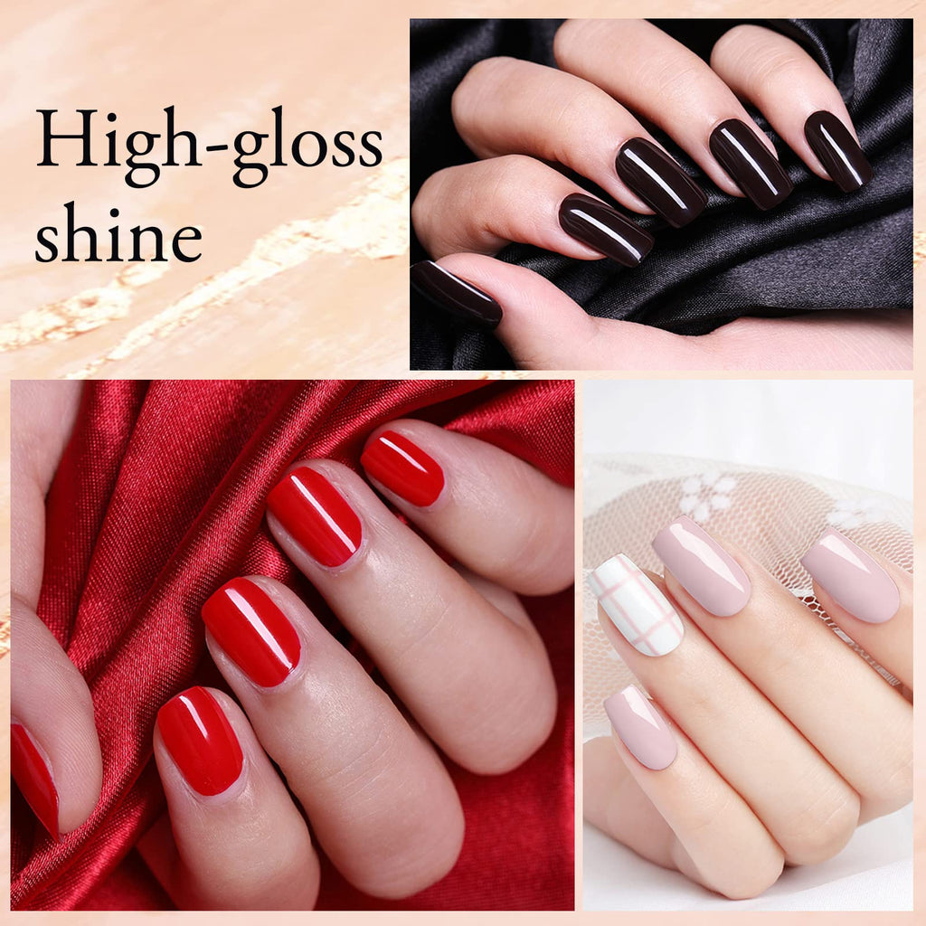 VENALISA VIP1 Set – 62 PCS Gel Nail Polish Kit (7.5ml) with Color Card, Base Coat & Top Coat | UV LED Soak Off Starter