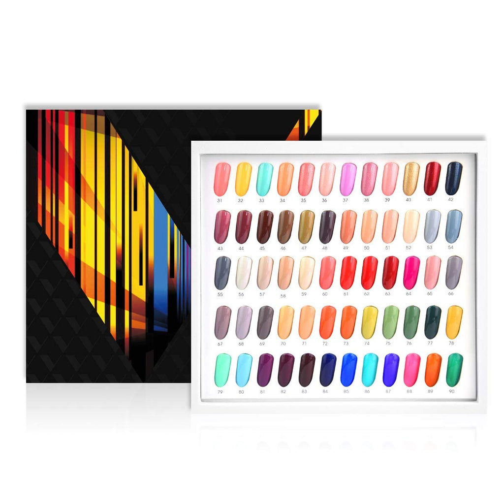 VENALISA VIP2 Gel Nail Polish Set: 60 Colors (7.5ml) + Base, Top, Matte & Color Card