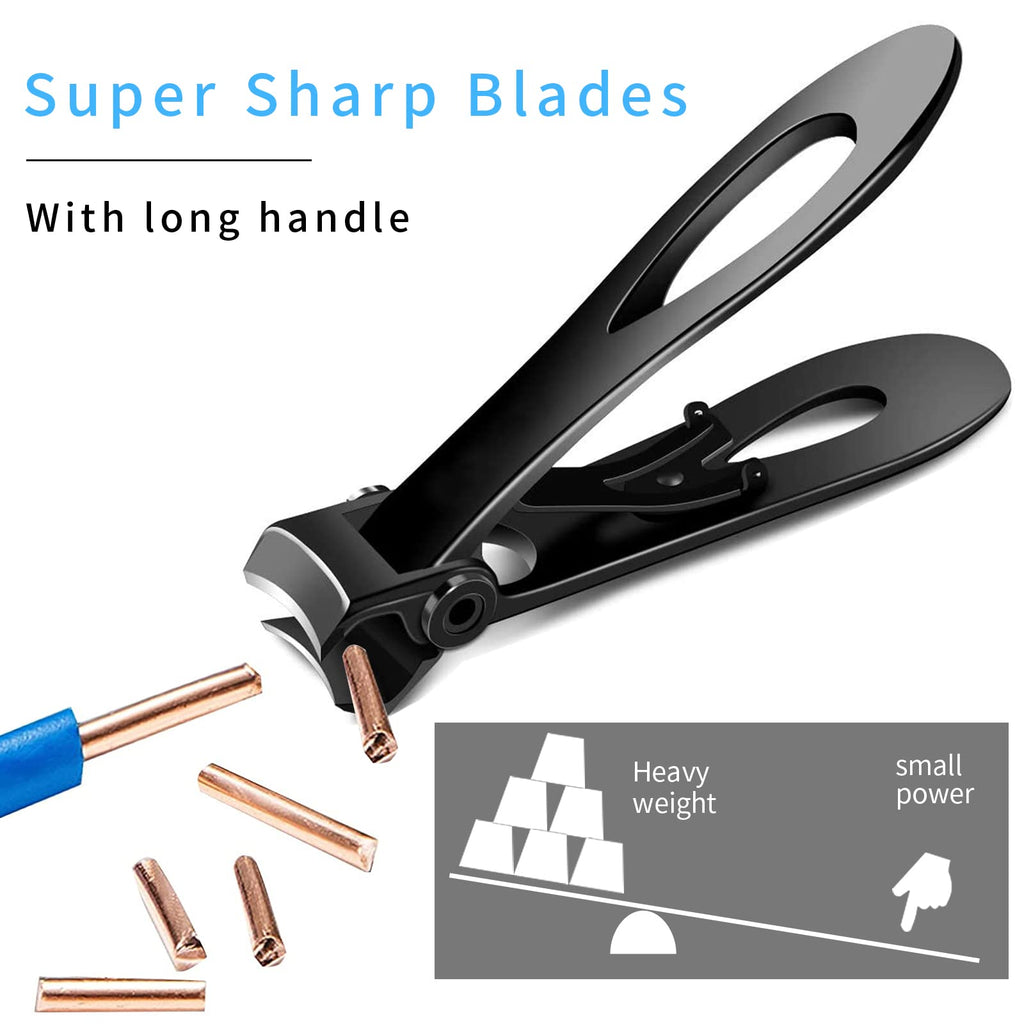 Venoteck Nail Clippers for Thick Nails – Dual-Size, Stainless Steel