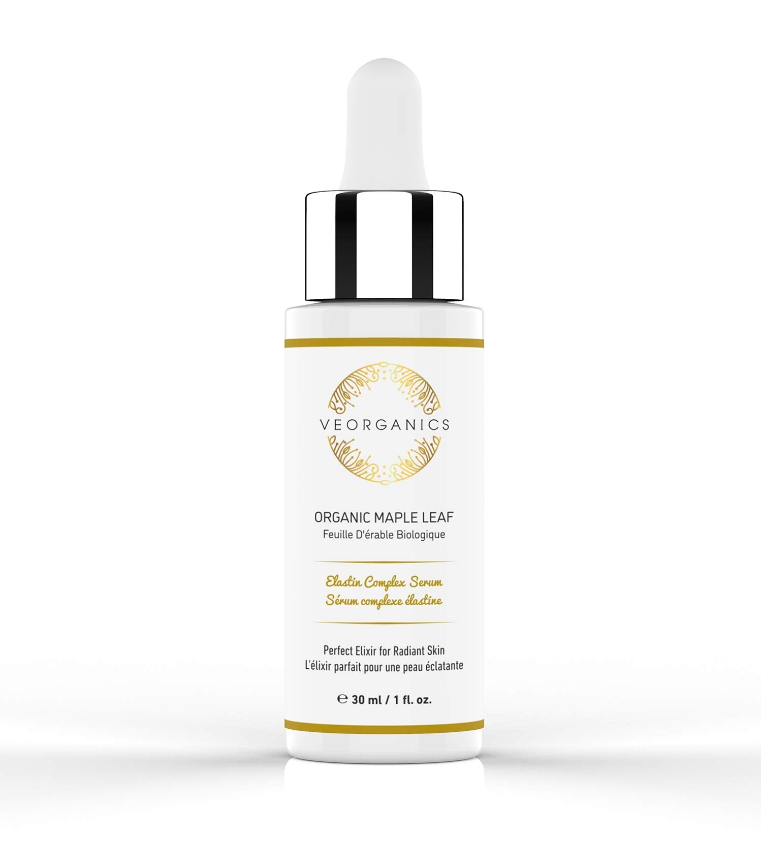 VeOrganics Maple Leaf Elastin Complex Facial Serum – Vitamin C Rich Anti-Aging