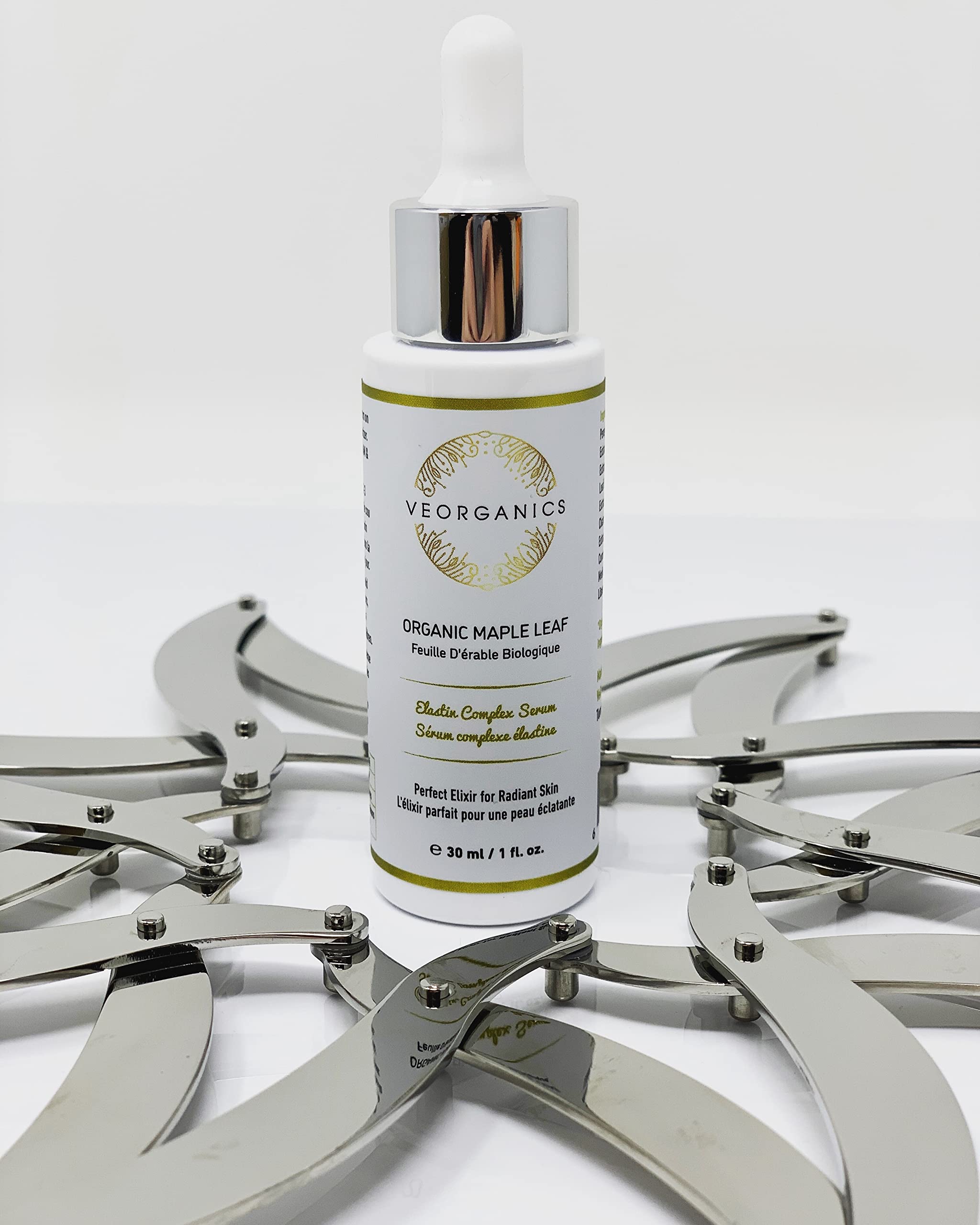 VeOrganics Maple Leaf Elastin Complex Facial Serum – Vitamin C Rich Anti-Aging