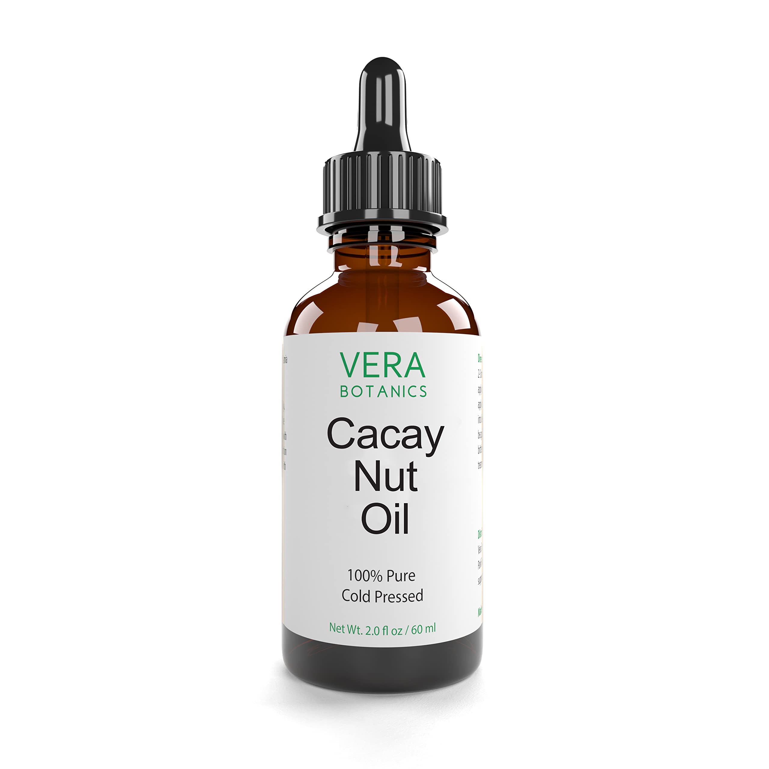 Vera Botanics Cacay Nut Oil – 100% Pure & Natural, Cold-Pressed & Unrefined for Face, Hair, Skin & Nails