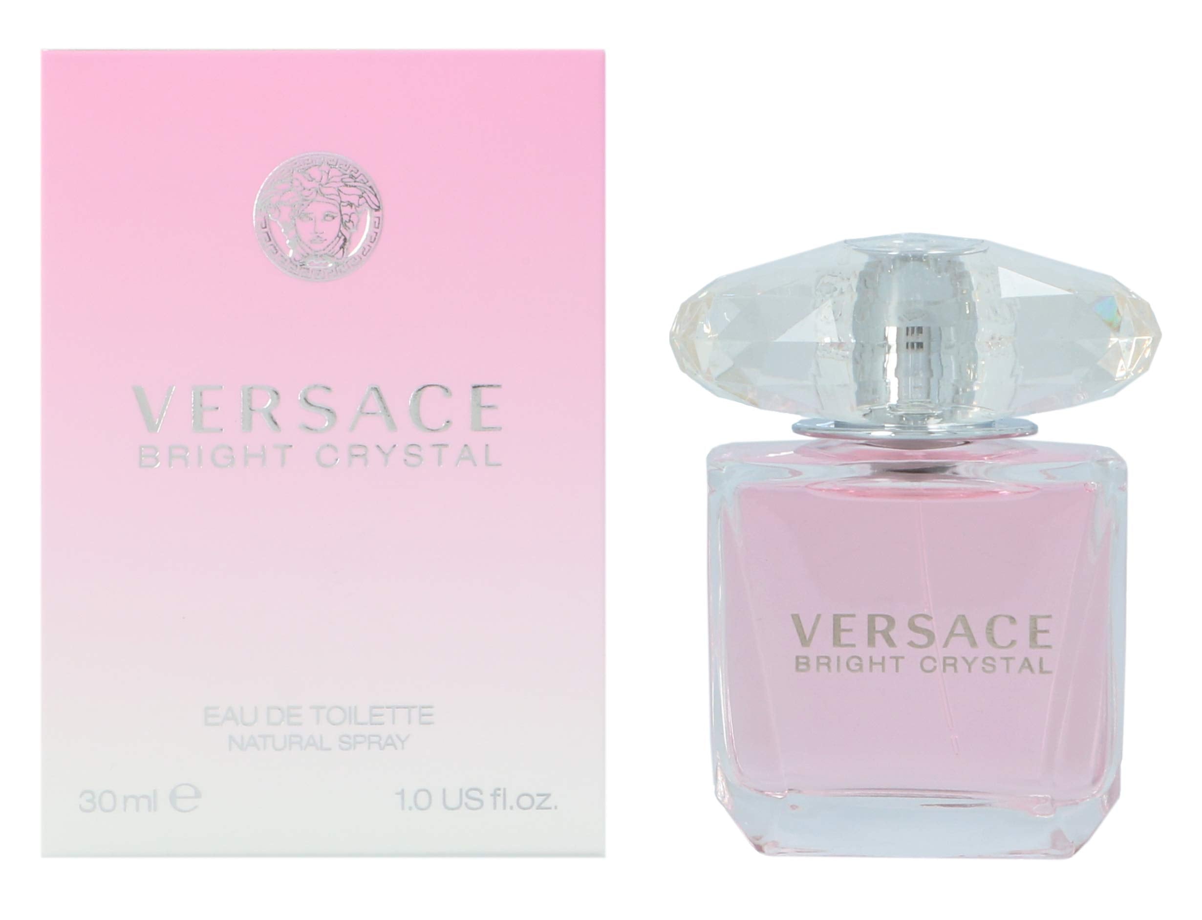Versace Bright Crystal Eau De Toilette for Women – 1 oz | Floral Fragrance by Gianni Versace