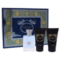 Versace Pour Homme 3-Piece Gift Set – 1.7 oz EDT, Hair & Body Shampoo, After Shave Balm
