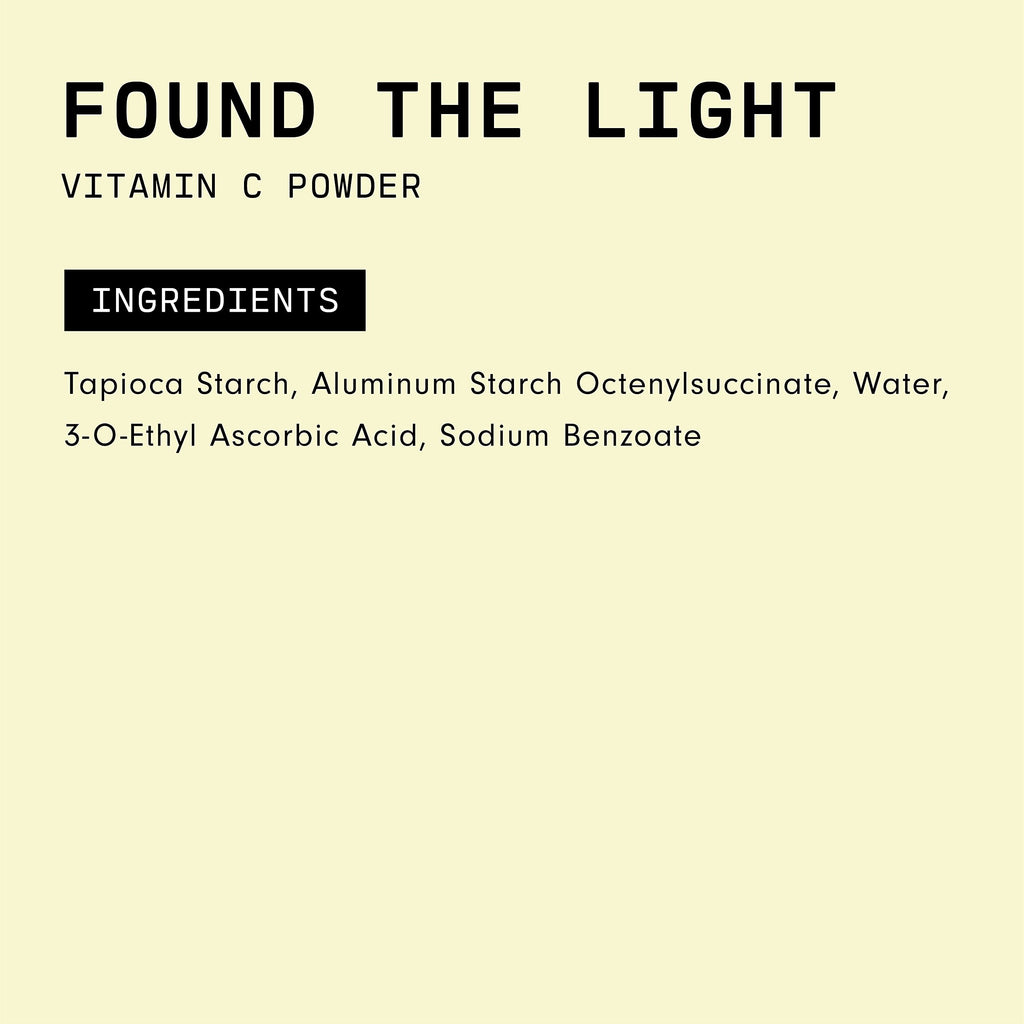 Versed Found The Light Vitamin C Powder - Mix Into Serum for Brightening