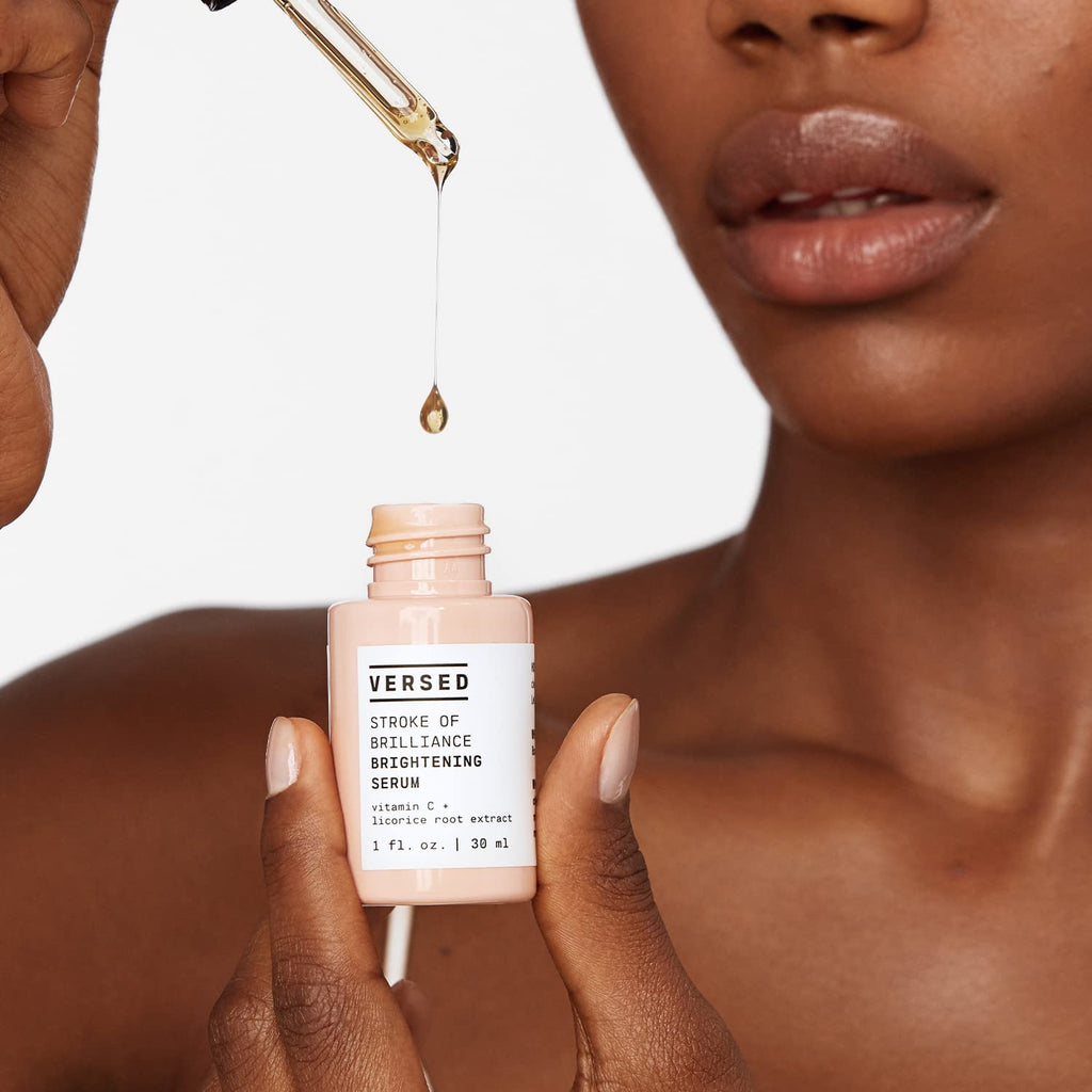 Versed Stroke of Brilliance Brightening Serum – Vitamin C, Licorice Root & Niacinamide, Vegan, 1 fl oz