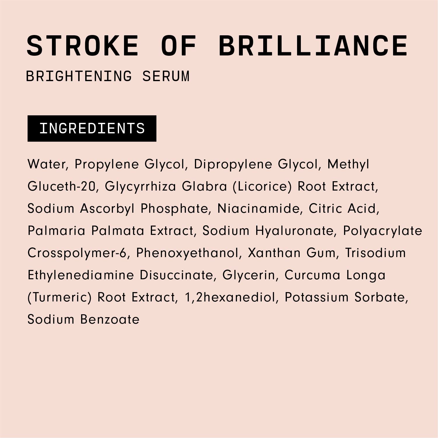 Versed Stroke of Brilliance Brightening Serum – Vitamin C, Licorice Root & Niacinamide, Vegan, 1 fl oz