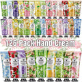 VESPRO 126-Pack Hand Cream Set – 14 Scents, Travel-Size Moisturizers