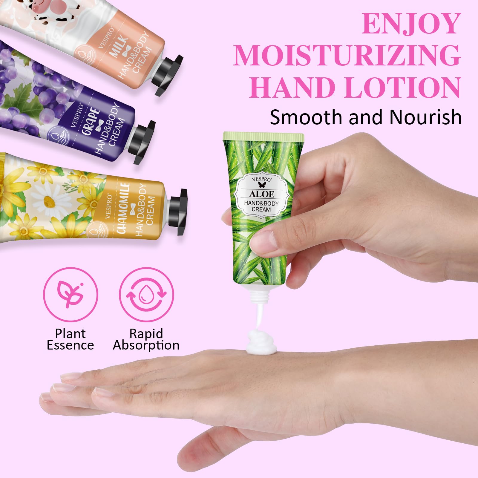 VESPRO 168-Pack Hand Cream Set — 14 Scents, Travel-Size Hydration for Daily Hands