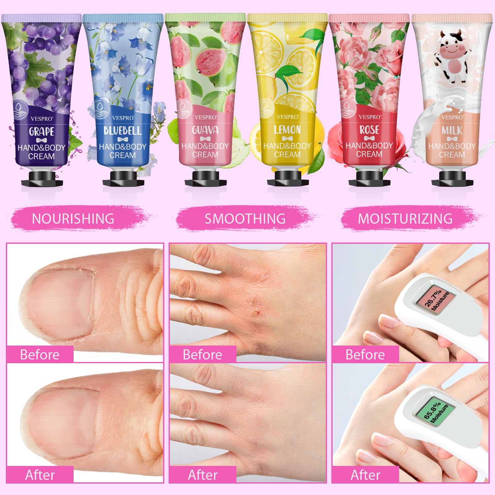 VESPRO 168-Pack Hand Cream Set — 14 Scents, Travel-Size Hydration for Daily Hands