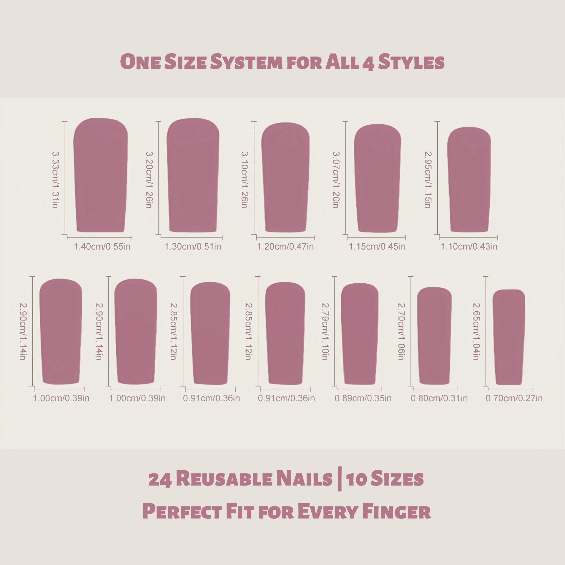 VESWEET Extra Long Square Press-On Nails – 4-Box 3D Design Set