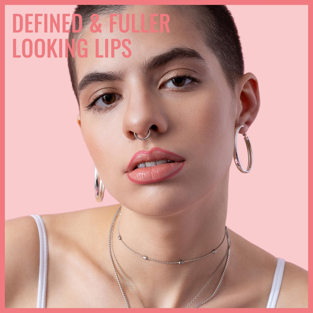 Vevivia Lighting Lip Liner Stain – Peel-Off, Long-Lasting Nude Pink