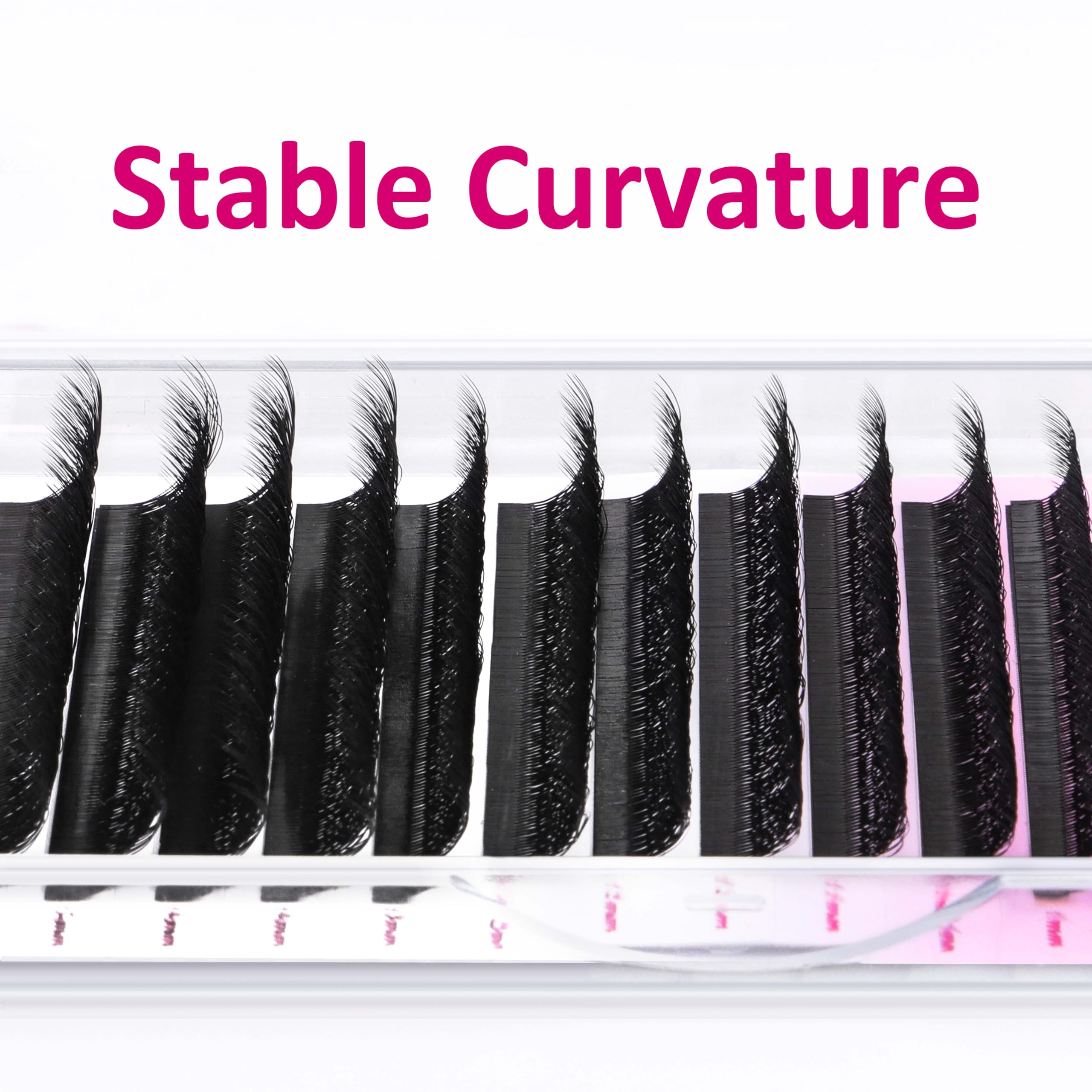VEYES INC YY Lash Extensions Tray – Premade YY-W Fans, 0.05 D-Curl, 9-15mm