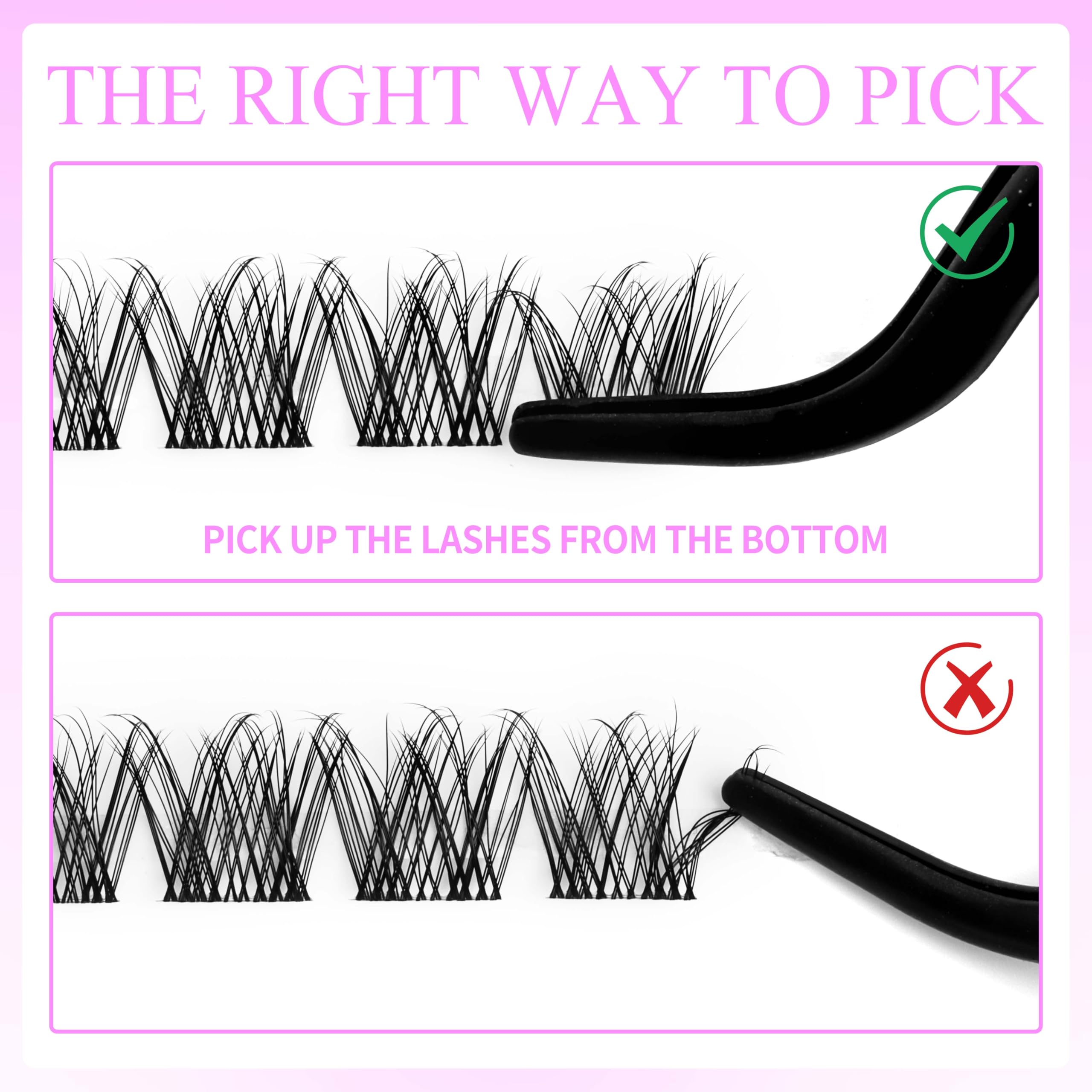 VEYESBEAUTY Lash Clusters Kit – DIY Eyelash Extensions, Five-Second Series, LuxeBold Kit