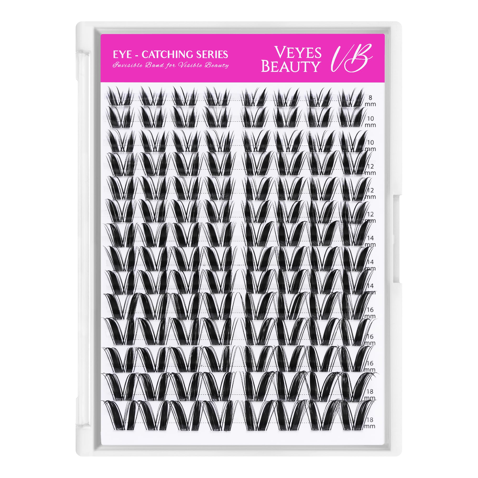 VEYESBEAUTY Bunny Lash Clusters Kit – DIY Dramatic Lashes with Bond & Seal