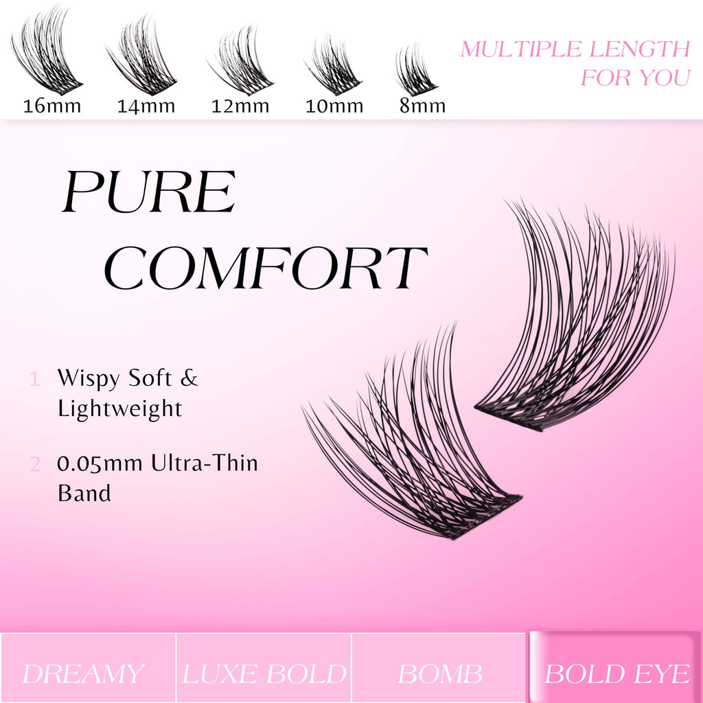 VEYESBEAUTY Lash Clusters Kit – Beginner-Friendly DIY Eyelash Extensions