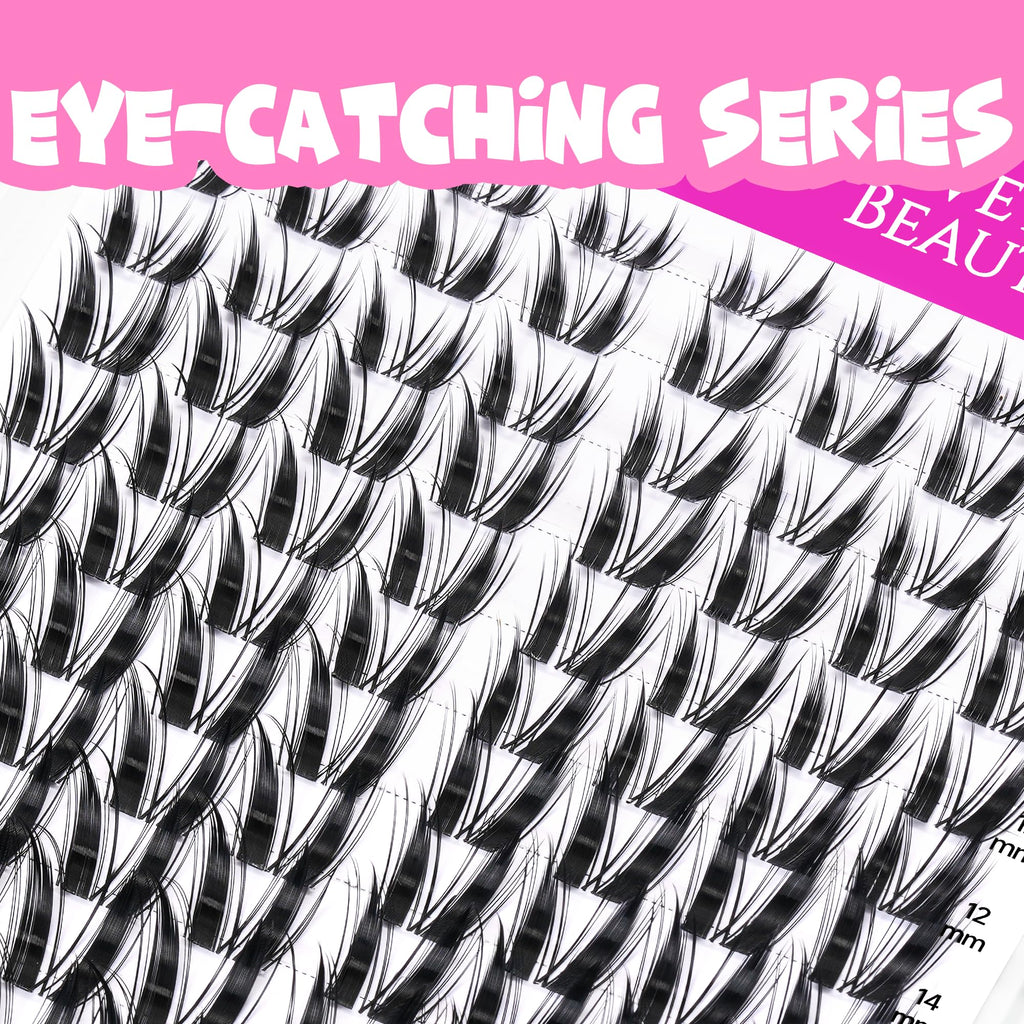 VEYESBEAUTY Bunny Lash Clusters Kit – DIY Dramatic Lashes with Bond & Seal