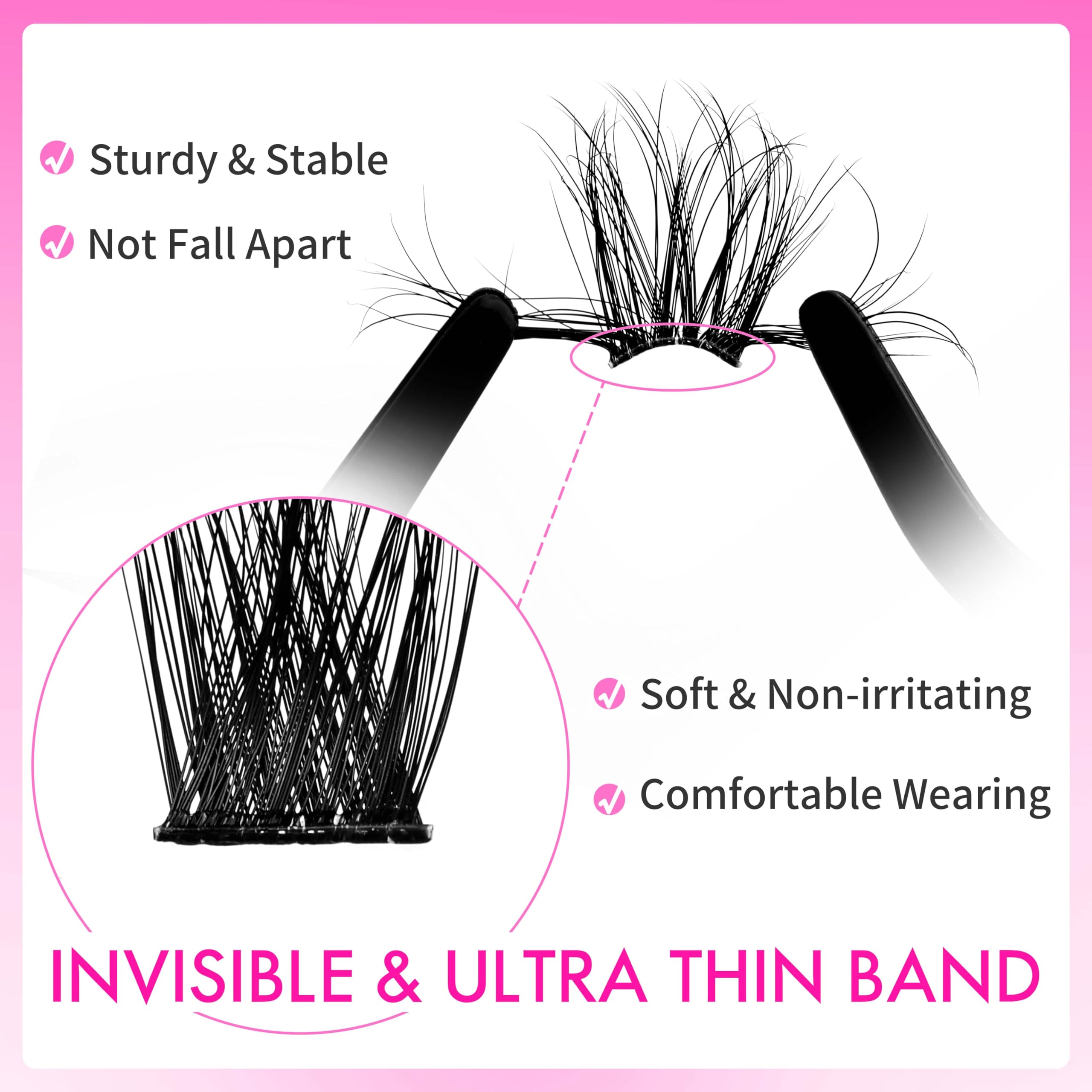 VEYESBEAUTY Lash Clusters - 3D Fluffy Volume Lashes 10-18mm
