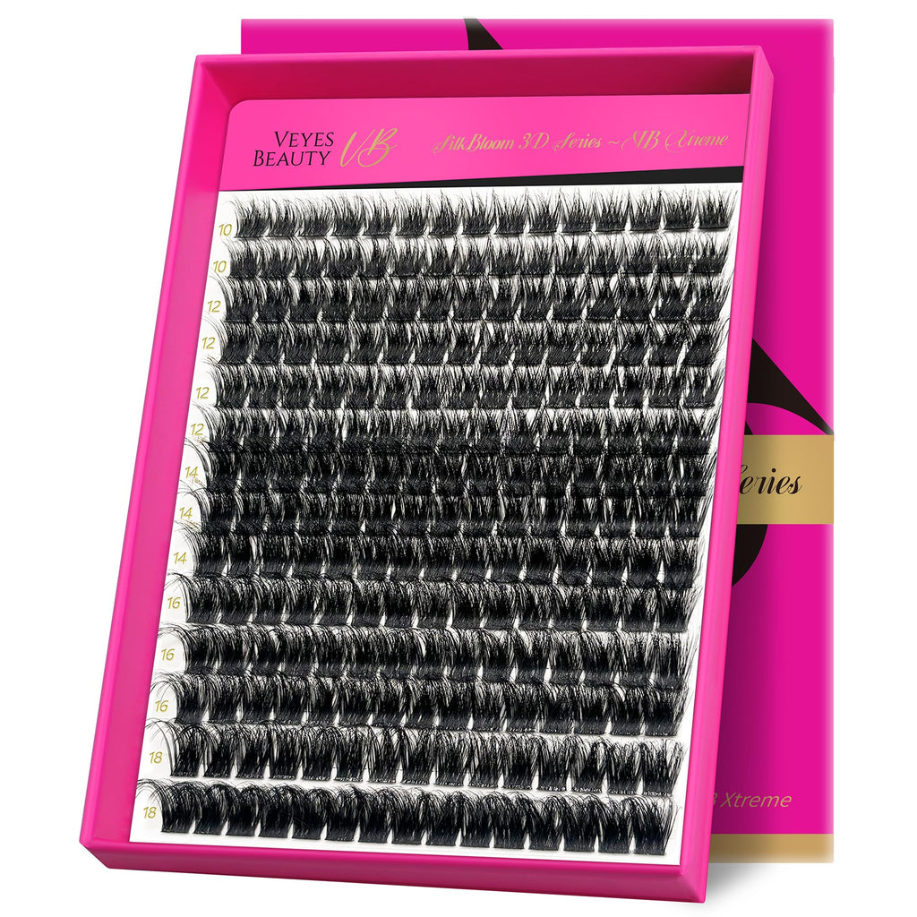 VEYESBEAUTY Lash Clusters - 3D Fluffy Volume Lashes 10-18mm