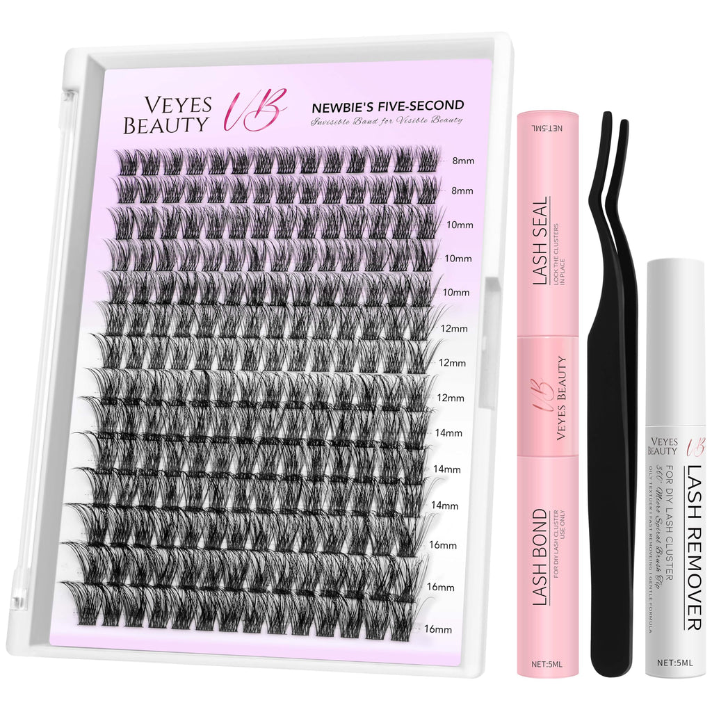 VEYESBEAUTY Lash Clusters Kit – Beginner-Friendly DIY Eyelash Extensions