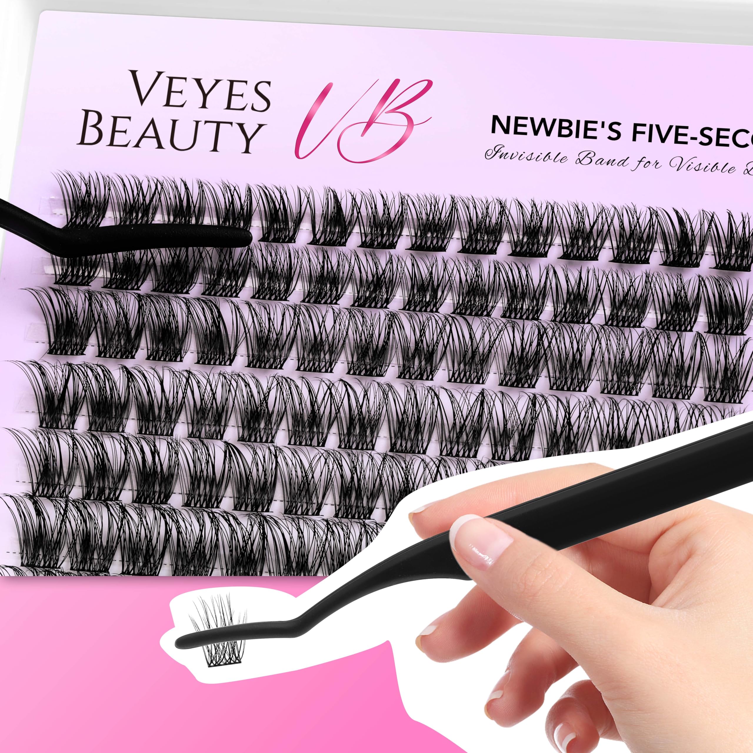 VEYESBEAUTY Lash Clusters Kit – Beginner-Friendly DIY Eyelash Extensions