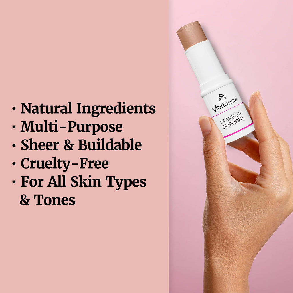 Vibriance Complexion Sticks – Sheer, Buildable Foundation for Mature Skin | 3-in-1 Base, Concealer & Contour (Medium)