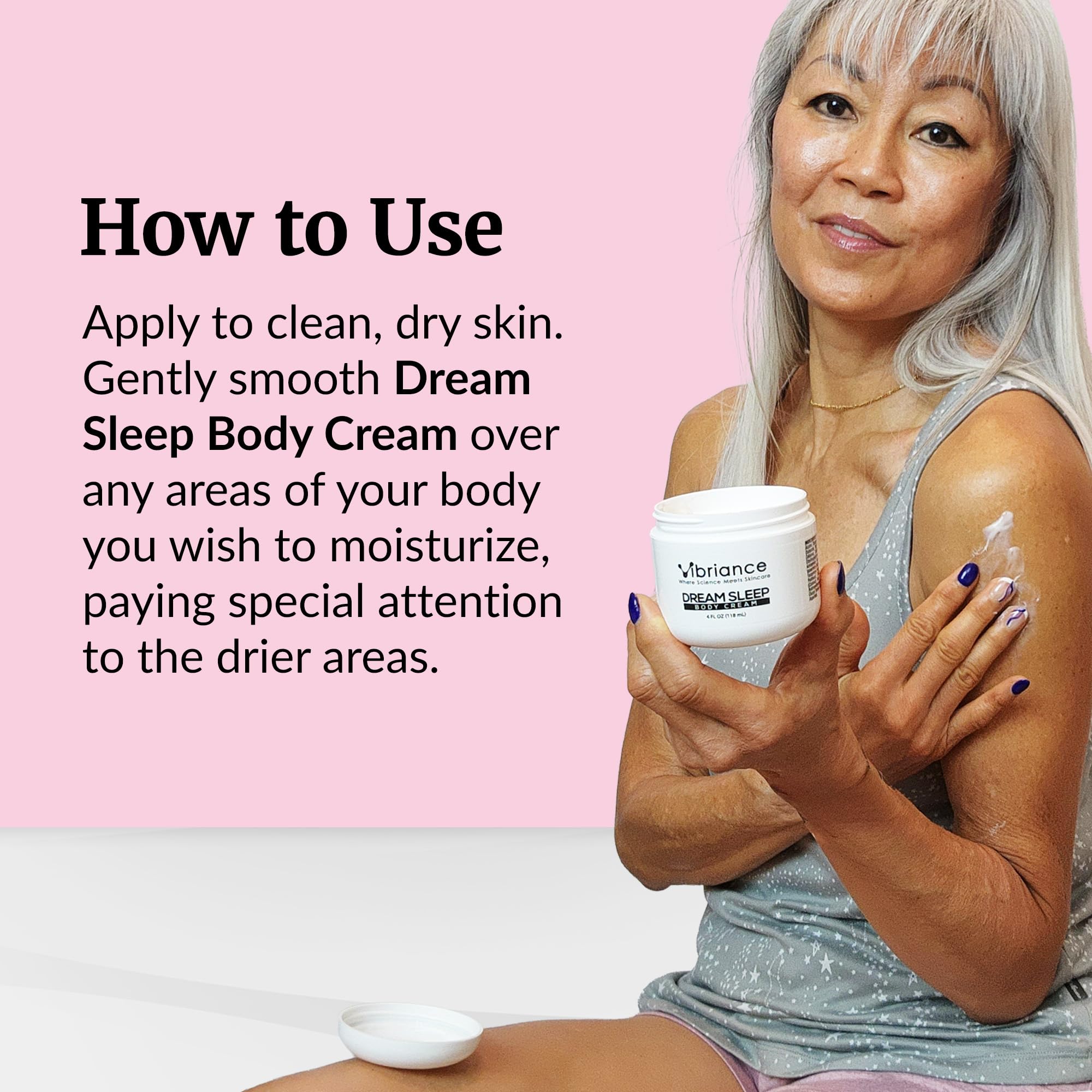 Vibriance Dream Sleep Body Cream – Fluffy Hydration for Dry Skin & Relaxation