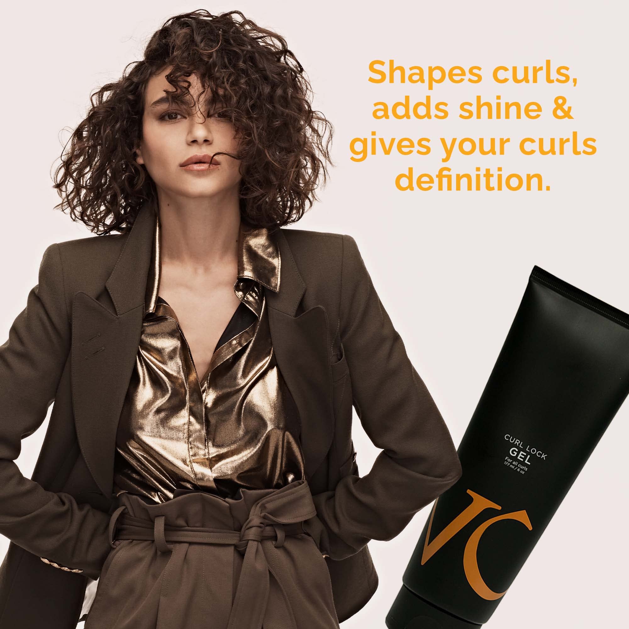 VICIOUS CURL Curl Lock Gel (6 Fl Oz) for Curly Hair – Strength & Shine