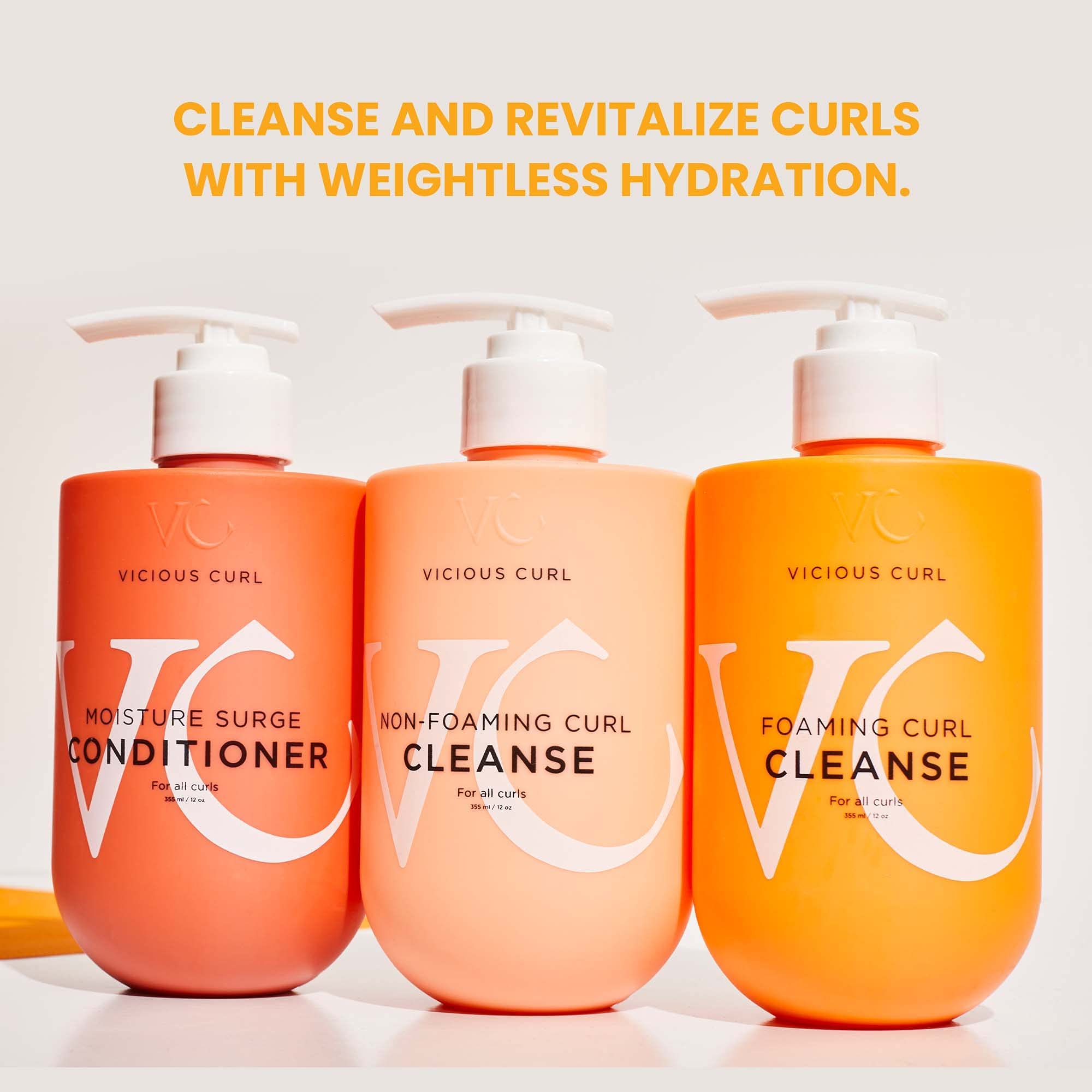 Vicious Curl Moisture Surge Conditioner – For All Curl Types, Softens & Detangles (12 oz)