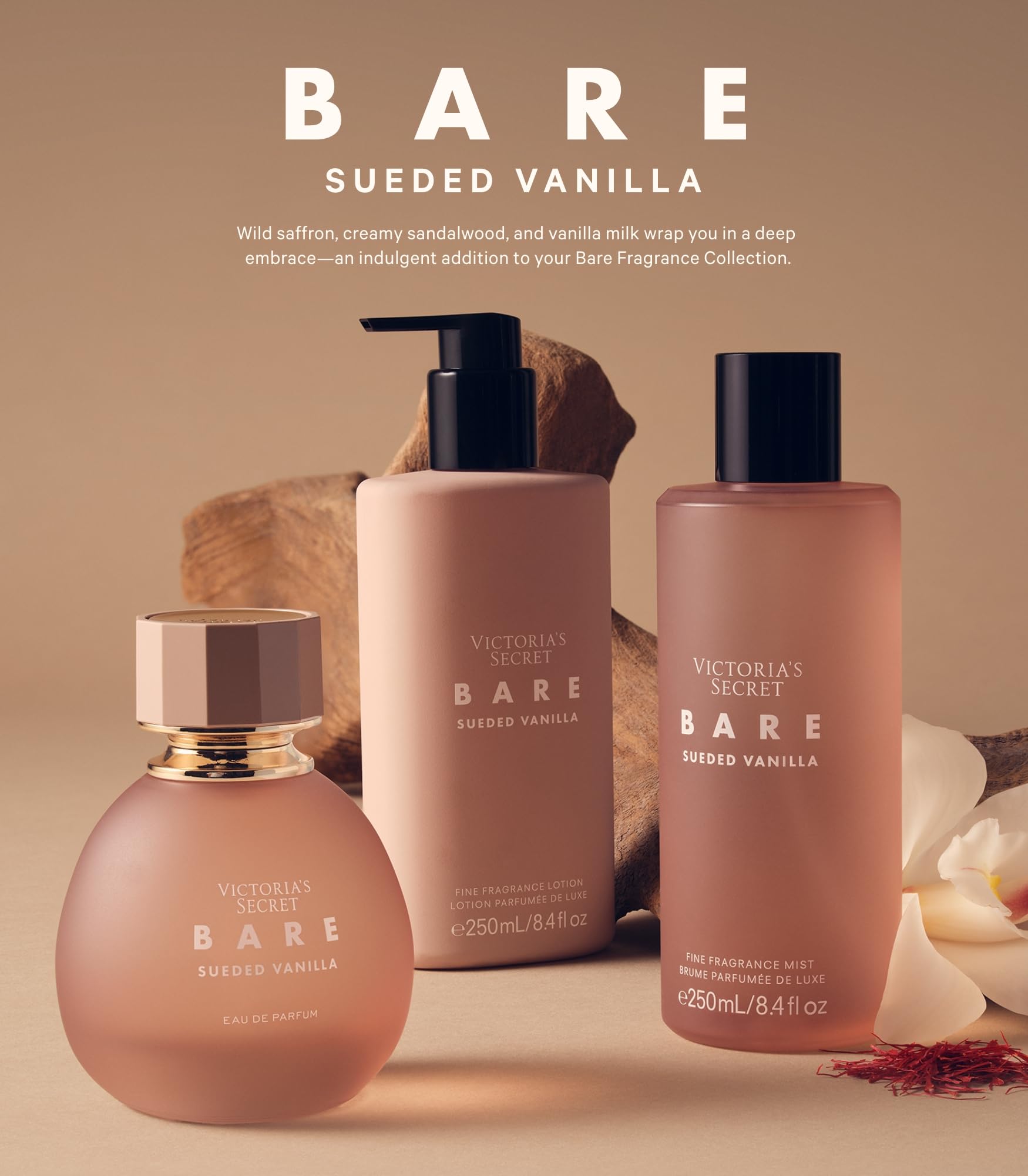 Victoria's Secret Bare Eau de Parfum, Sueded Vanilla - 3.4 fl oz