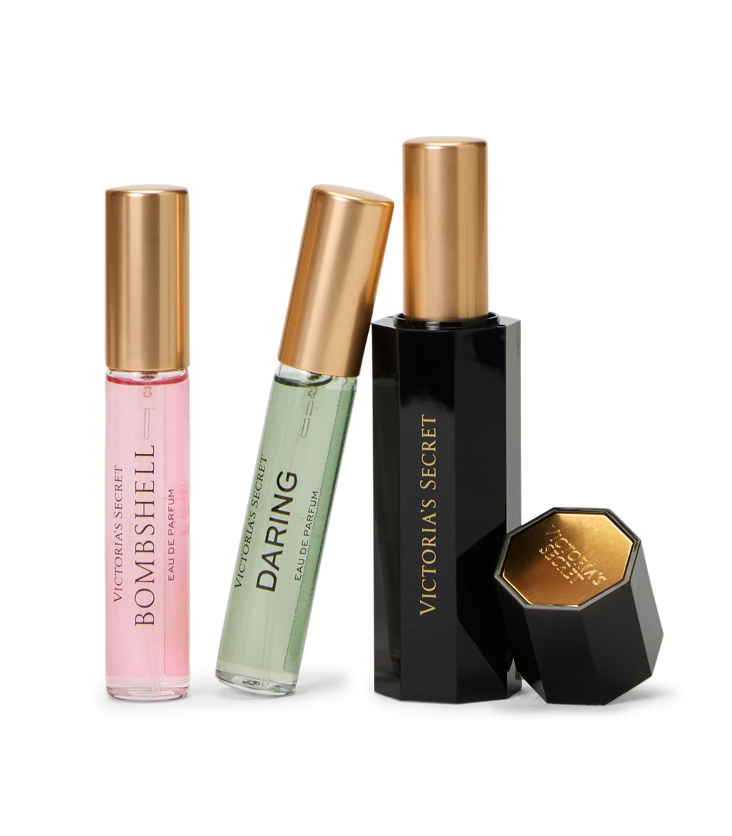 Victoria's Secret Travel Fragrance Gift Set – Bombshell, Bare & Daring – TSA-Friendly Mini Sprays