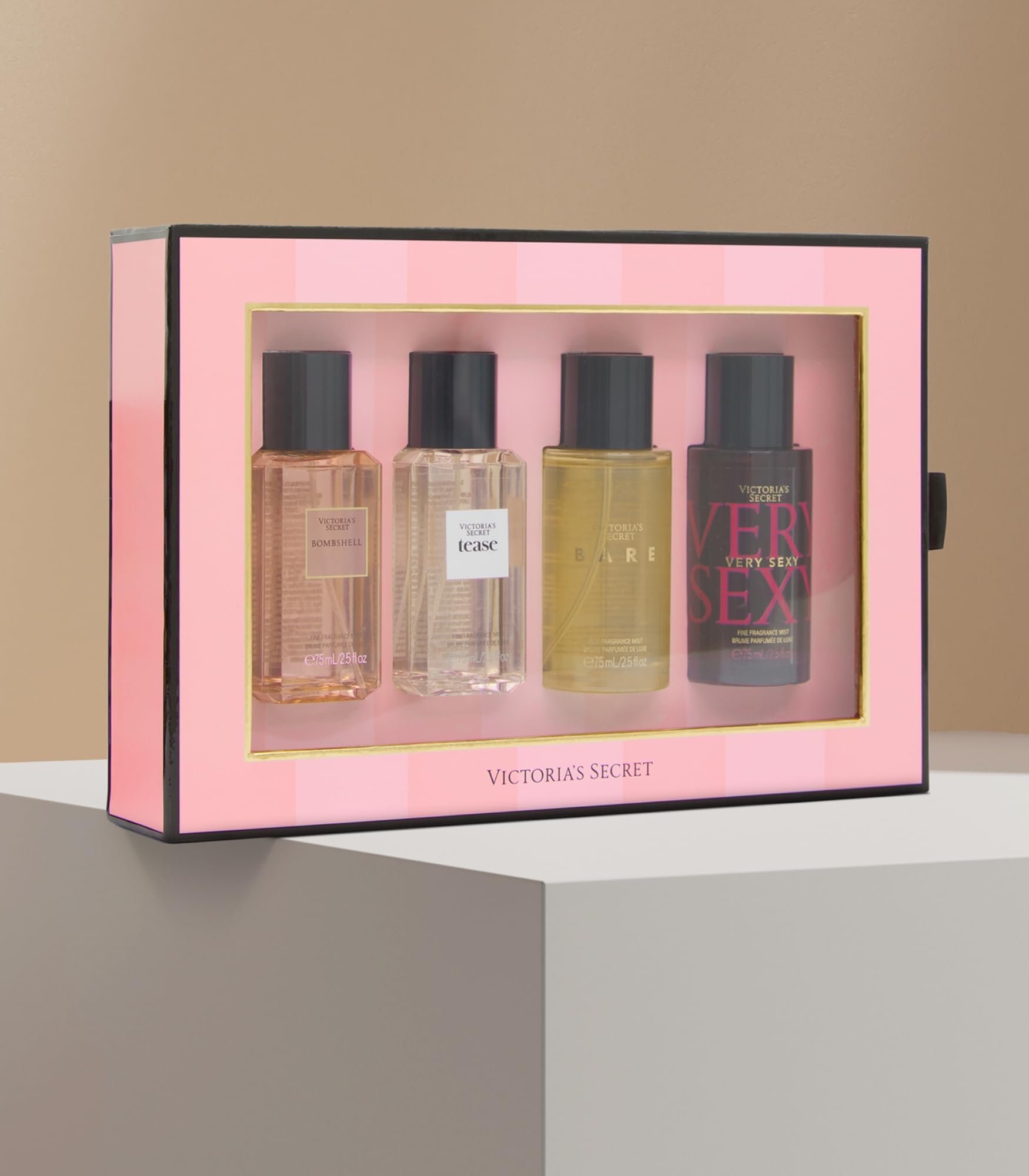 Victoria's Secret Fine Fragrance Mini Mist Gift Set – 4 Piece, Assorted Scents