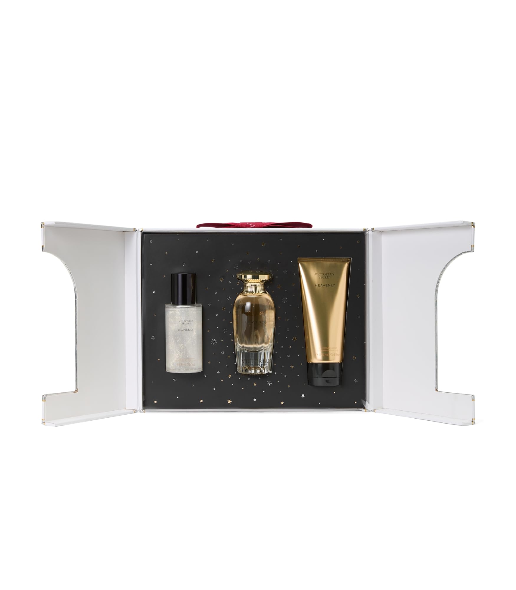 Victoria's Secret Heavenly 3-Piece Luxe Fragrance Gift Set – 1.7 oz EDP, Travel Lotion & Candle
