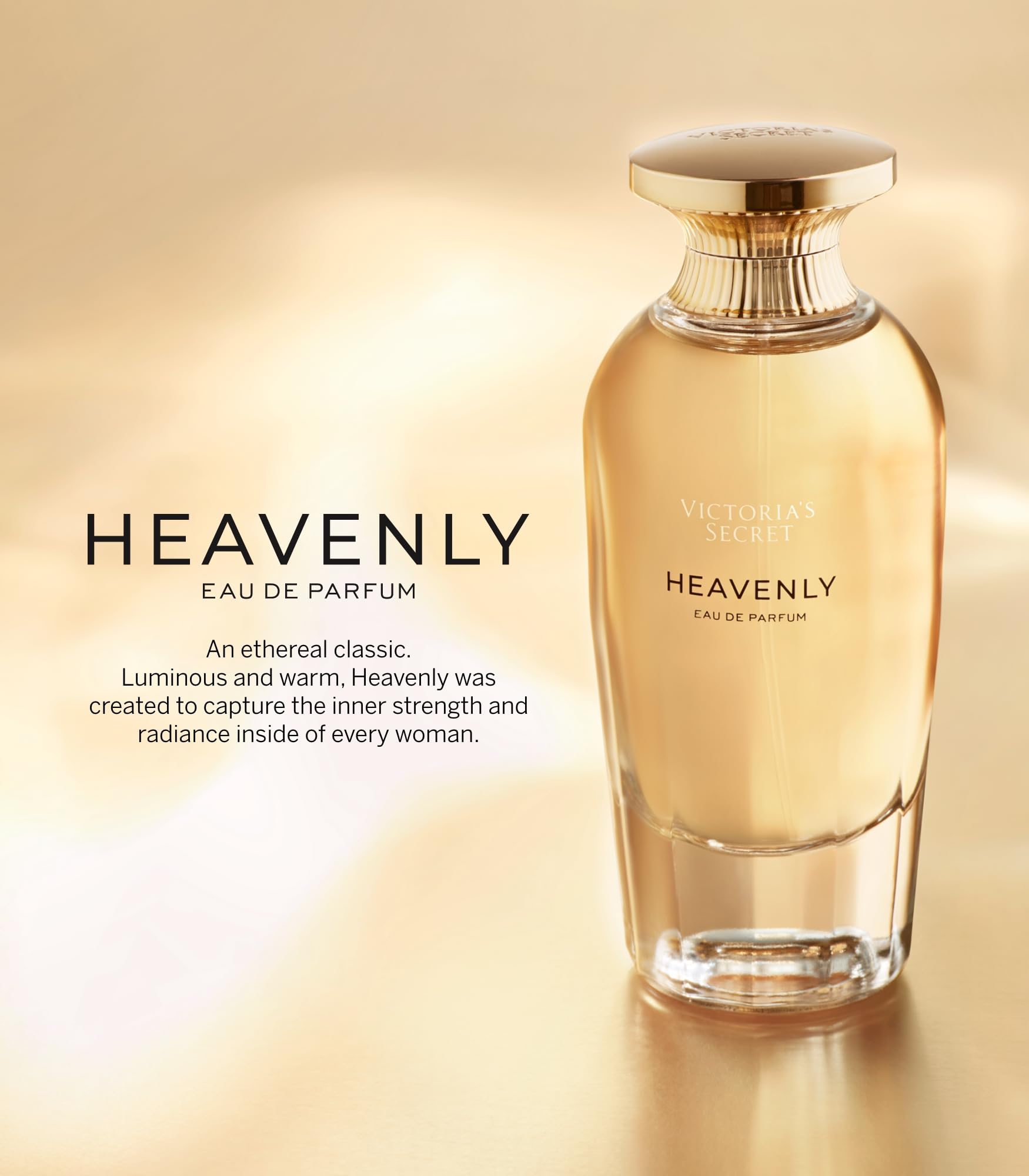 Victoria's Secret Heavenly 3-Piece Luxe Fragrance Gift Set – 1.7 oz EDP, Travel Lotion & Candle