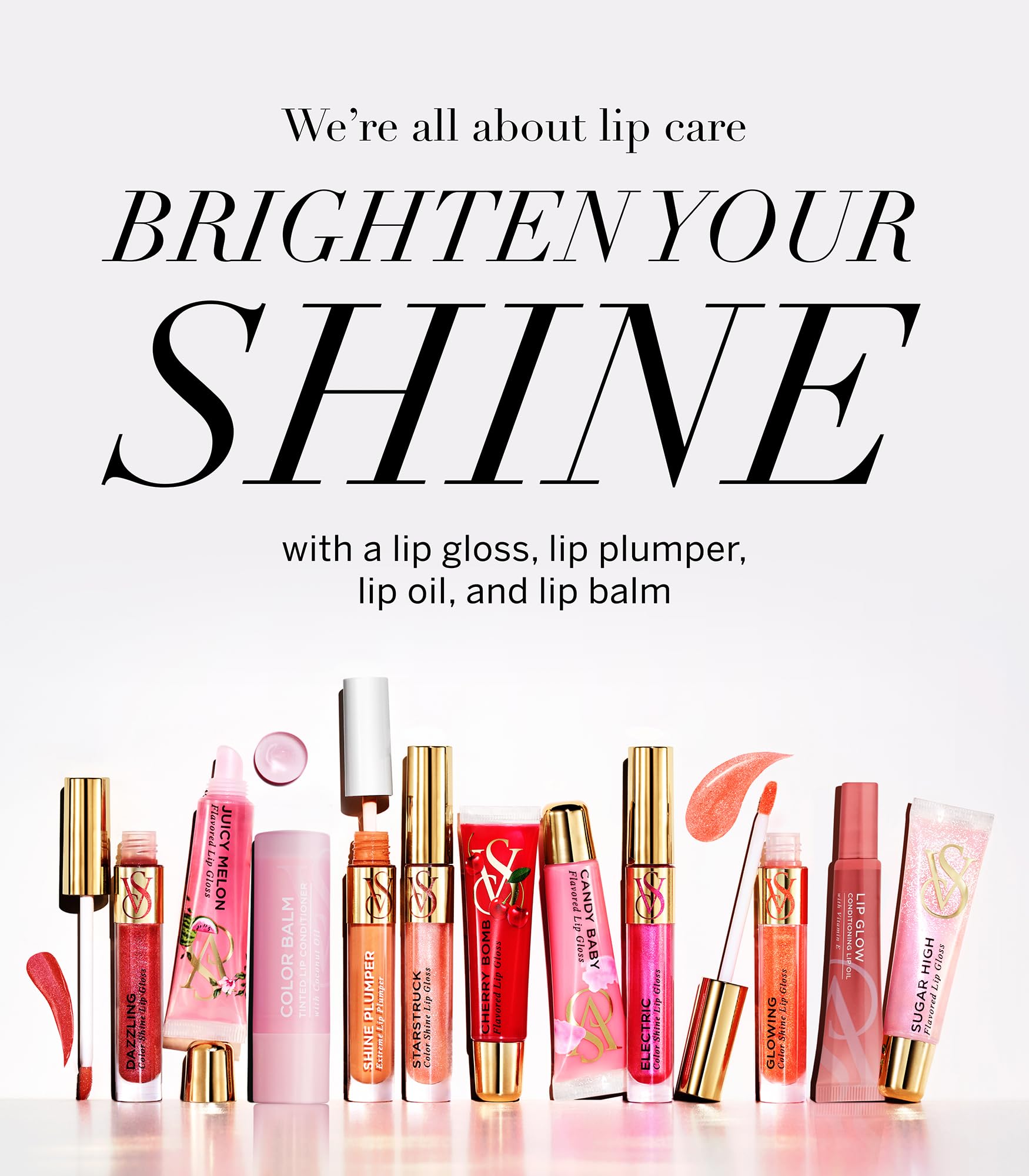 Victoria's Secret 5-Piece Lip Gloss Gift Set | Lip Mask, Lip Oil, Gloss, Plumper & Shimmer