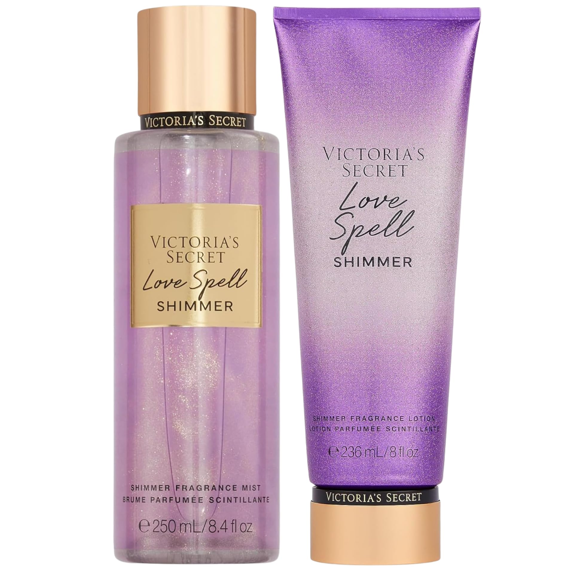 Victoria's Secret Love Spell Shimmer Fragrance Mist & Lotion Set