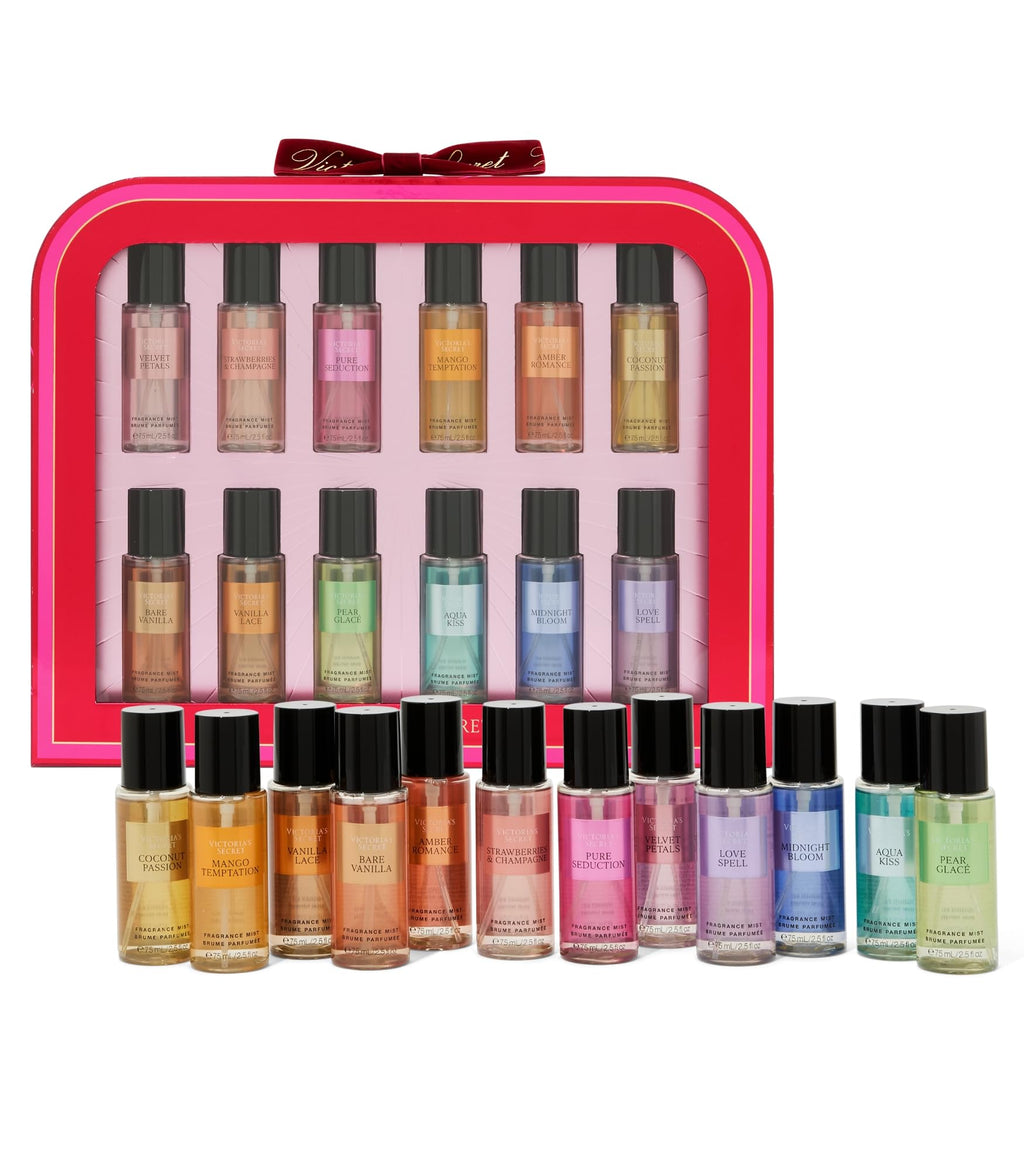 Victoria's Secret Mist Collection: 12-Piece Travel Mist Gift Set