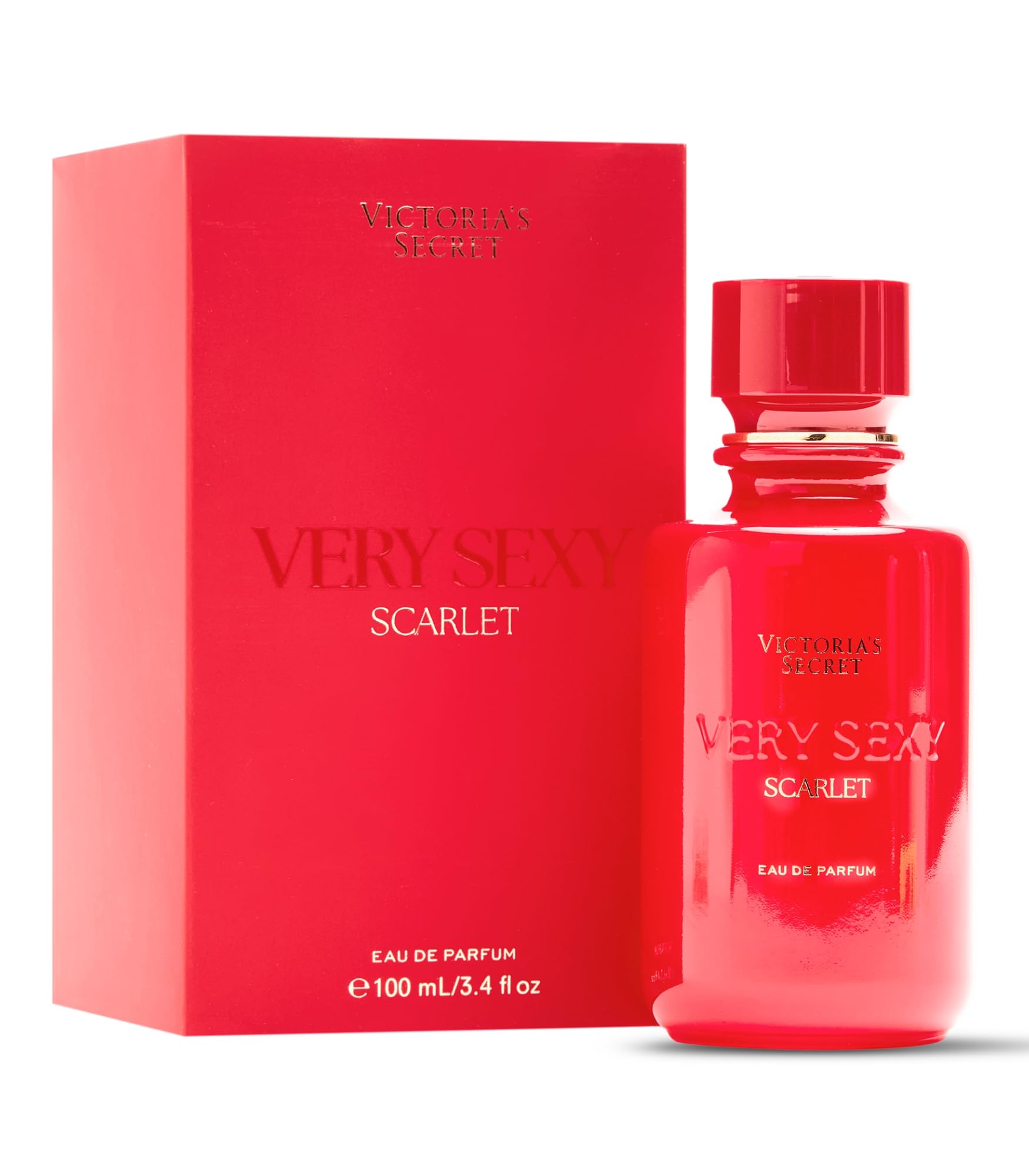 Victoria's Secret Very Sexy Scarlet Eau de Parfum – 3.4 oz for Women | Floral Musk