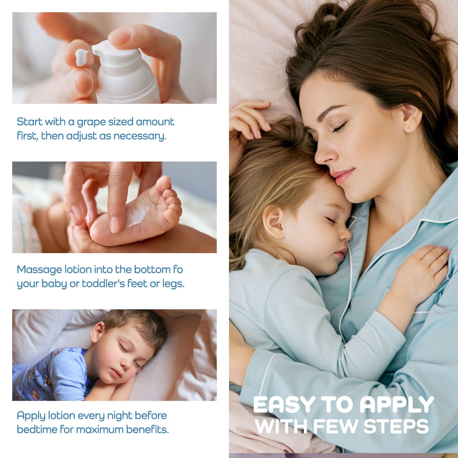 Vigority Magnesium Lotion for Kids & Babies Sleep – Unscented Bedtime Body Cream