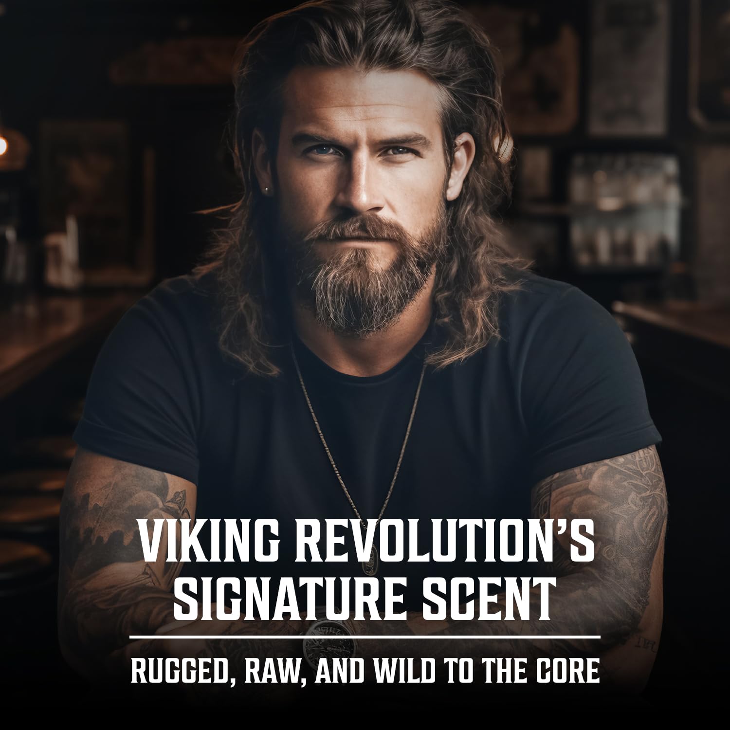 Viking Revolution Sandalwood Cologne for Men - Eau de Parfum with Cedar, Cypress & Vanilla | 3.5 Fl Oz