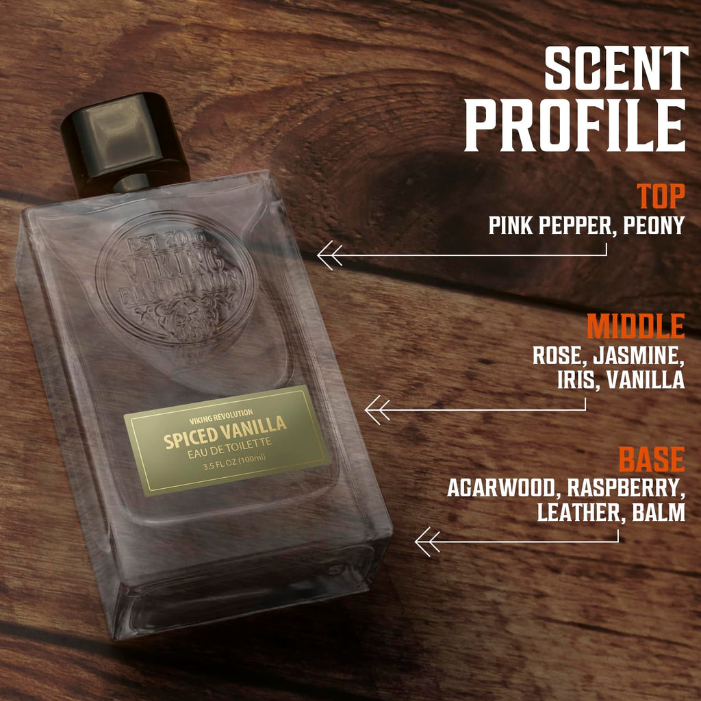 Viking Revolution Spiced Vanilla Cologne for Men | Long-Lasting Scent