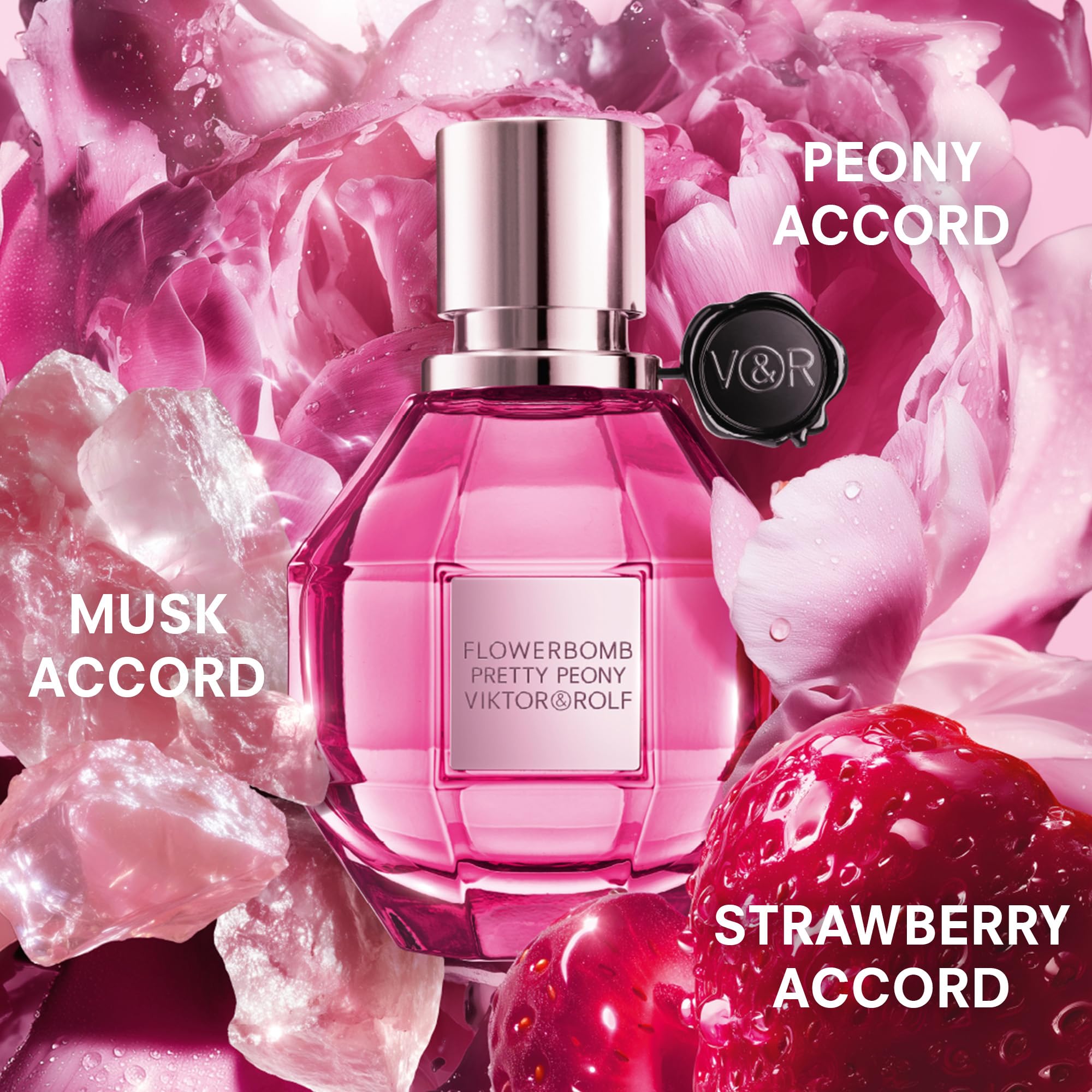 Viktor&Rolf Flowerbomb Pretty Peony – Floral & Fruity Perfume for Women | 3.4 Fl Oz