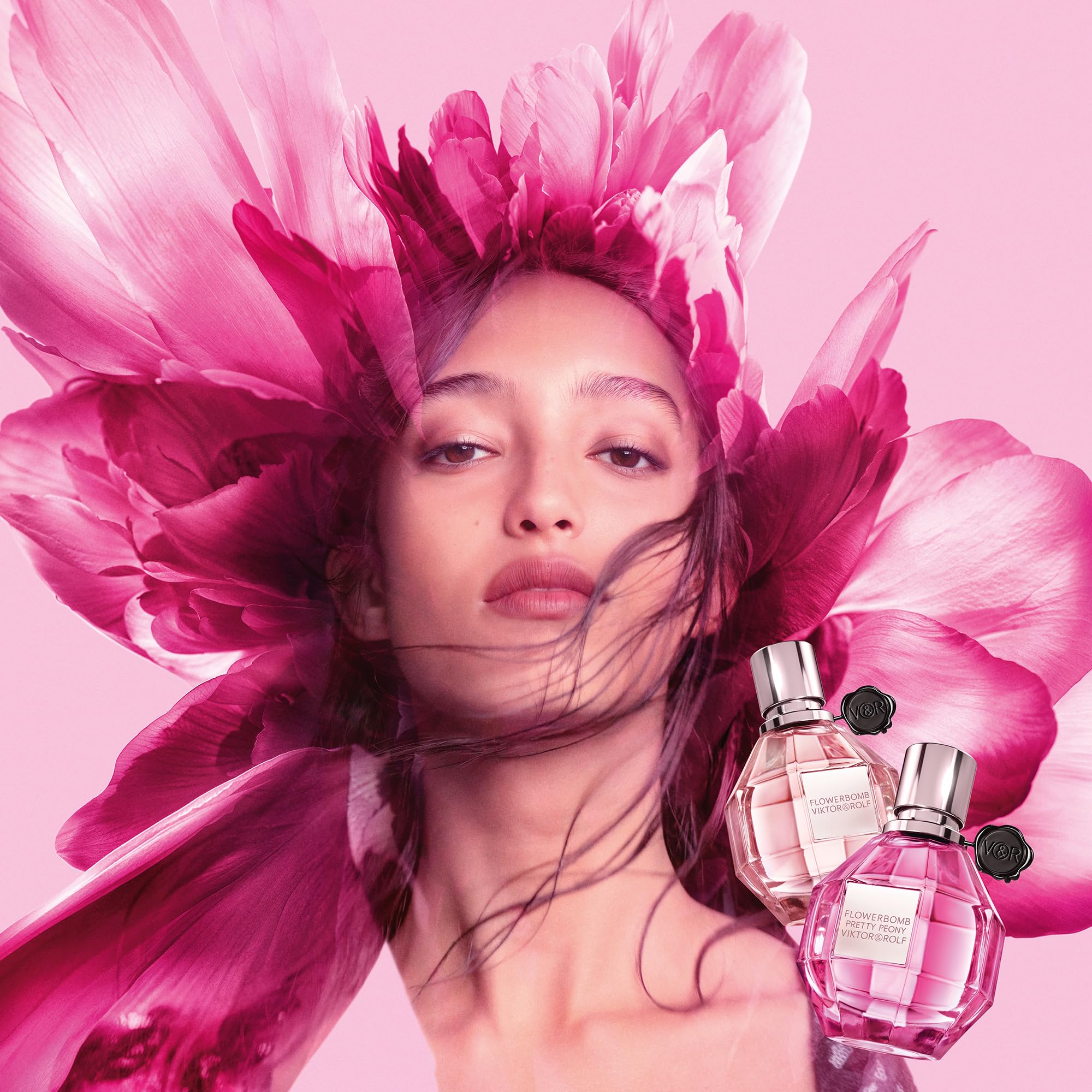 Viktor&Rolf Flowerbomb Pretty Peony – Floral & Fruity Perfume for Women | 3.4 Fl Oz