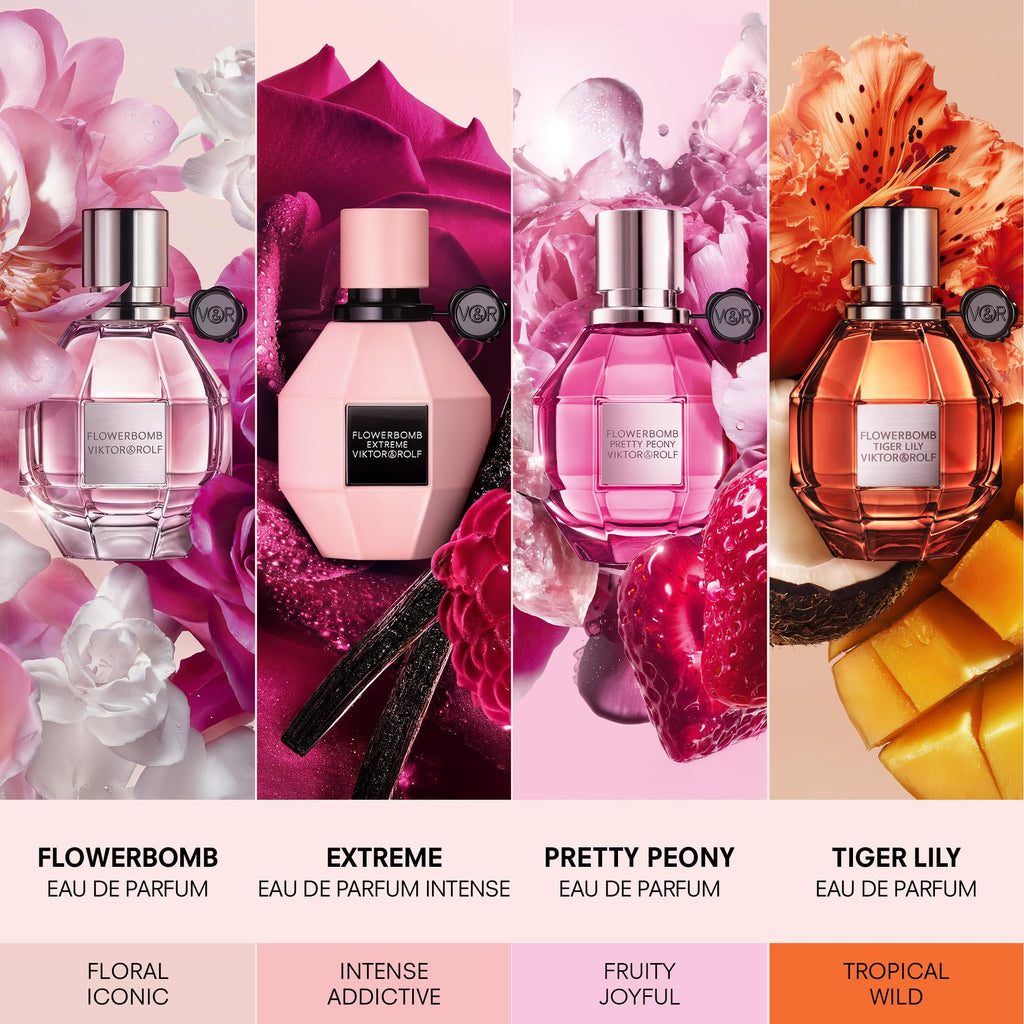 Viktor&Rolf Flowerbomb Pretty Peony – Travel-Size Floral & Fruity Perfume for Women – 0.3 Fl Oz