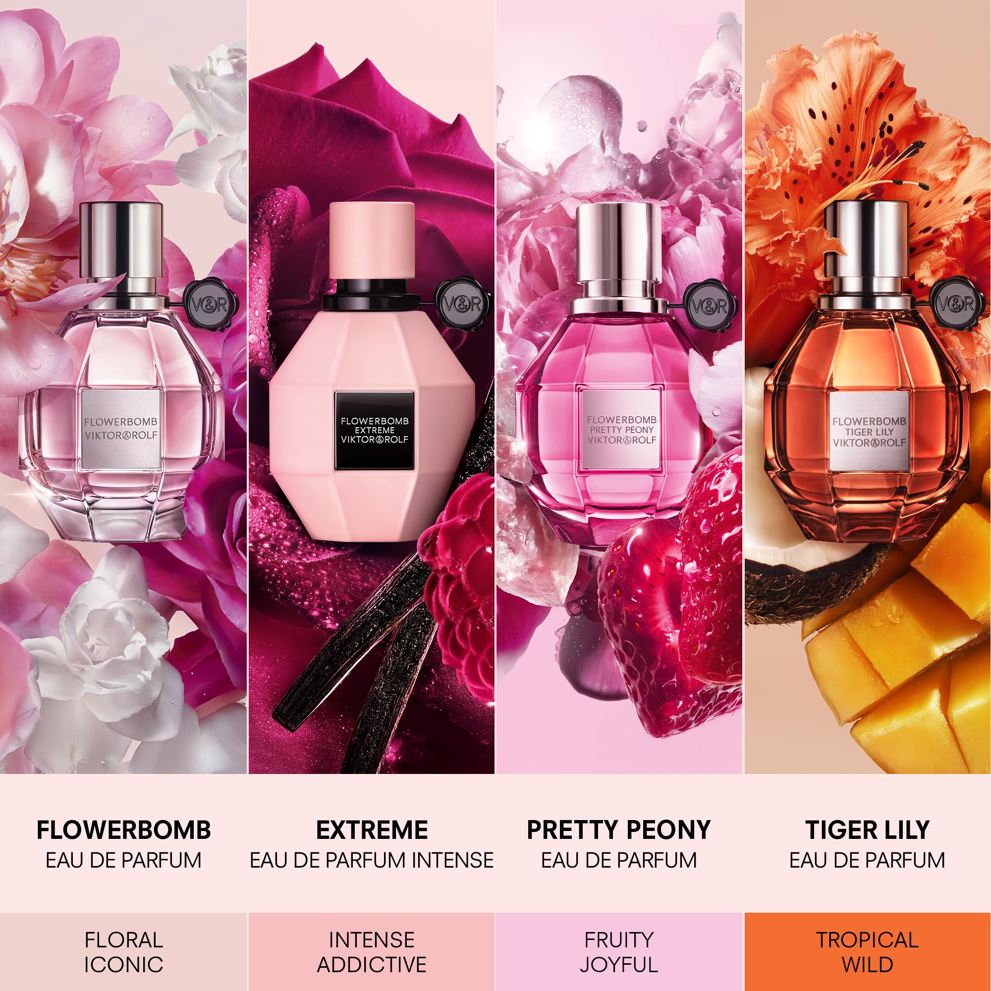 Viktor&Rolf Flowerbomb Pretty Peony – Floral & Fruity Perfume for Women | 3.4 Fl Oz