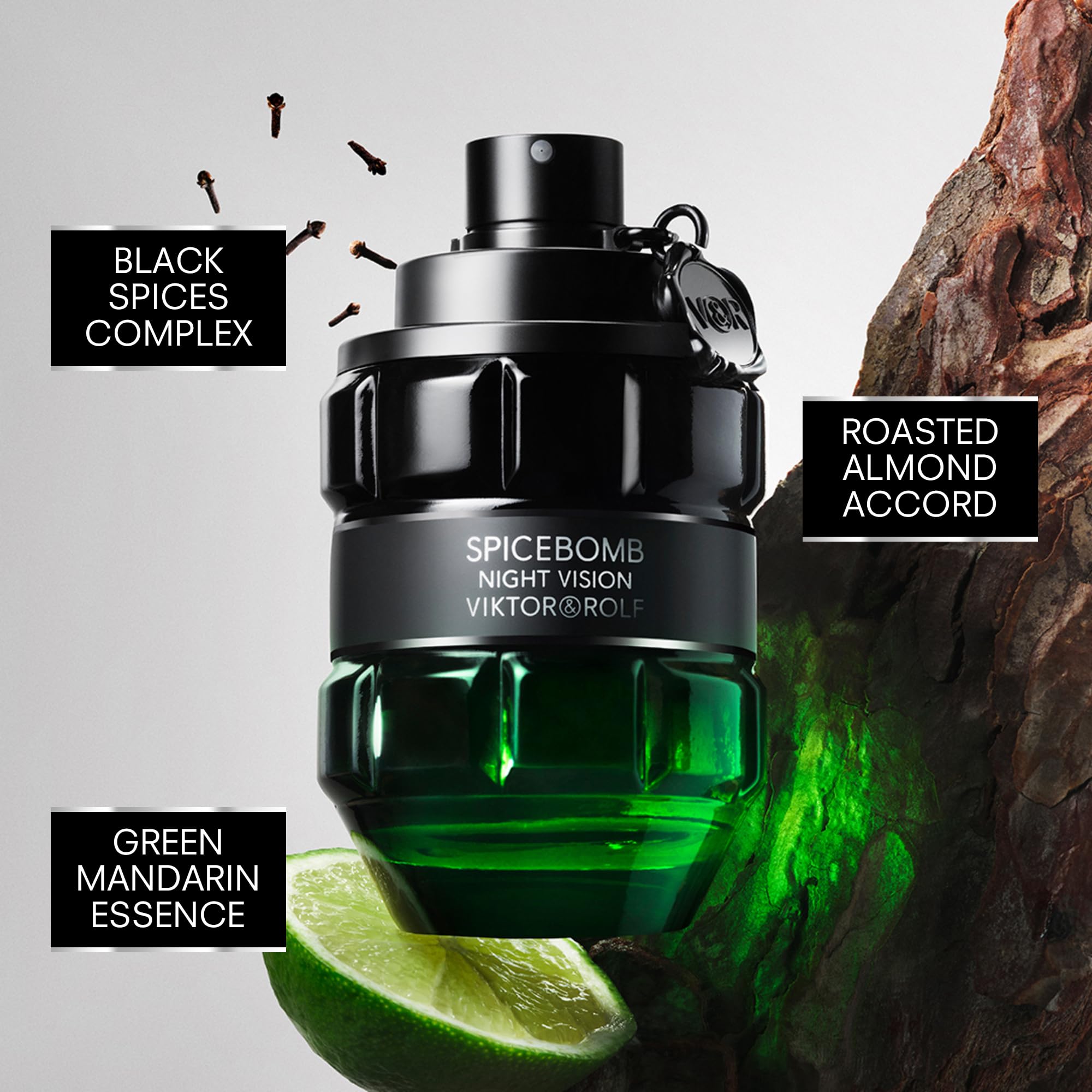 Viktor&Rolf Spicebomb Nightvision Gift Set – Woody & Spicy EDT, 3 oz + Travel Size