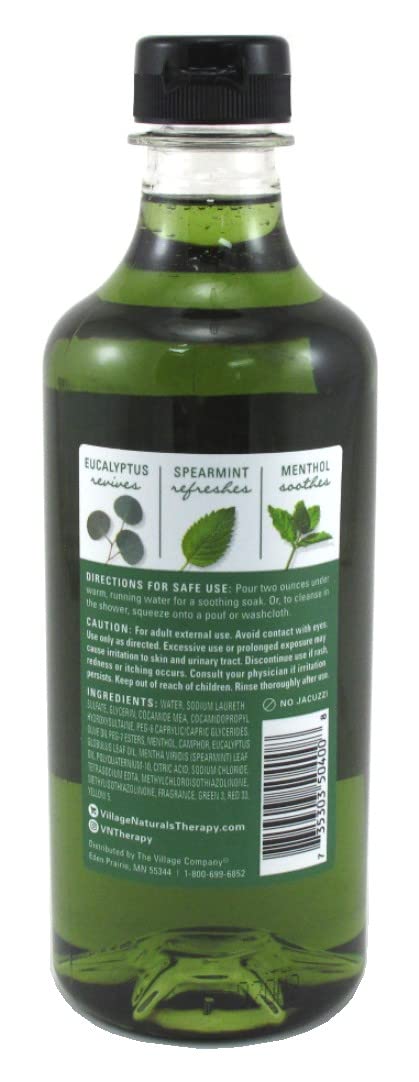 Village Naturals Therapy 2-in-1 Muscle Bath Oil & Body Wash – 16 oz (Pack of 2)