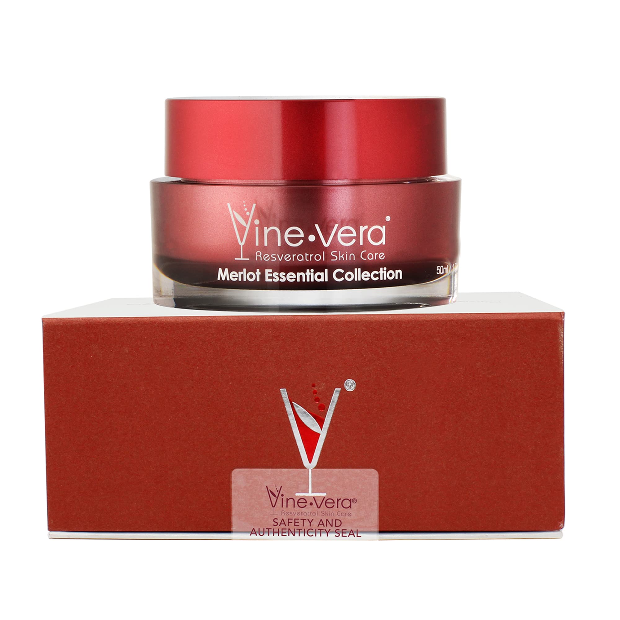 Vine Vera Merlot Facial Peeling Gel – Gentle Resveratrol Exfoliator for Dry, Sensitive, Mature Skin