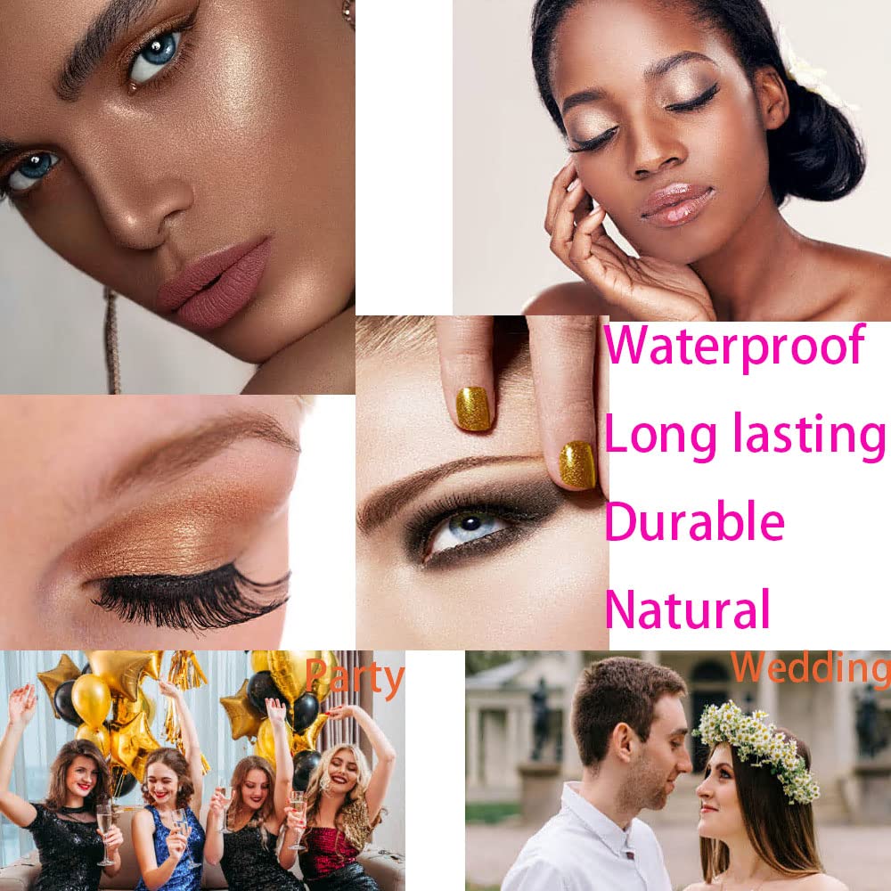 Virtegasas Glitter Eyeshadow Palette – 9 Shimmer Shades, Waterproof & Long-Lasting