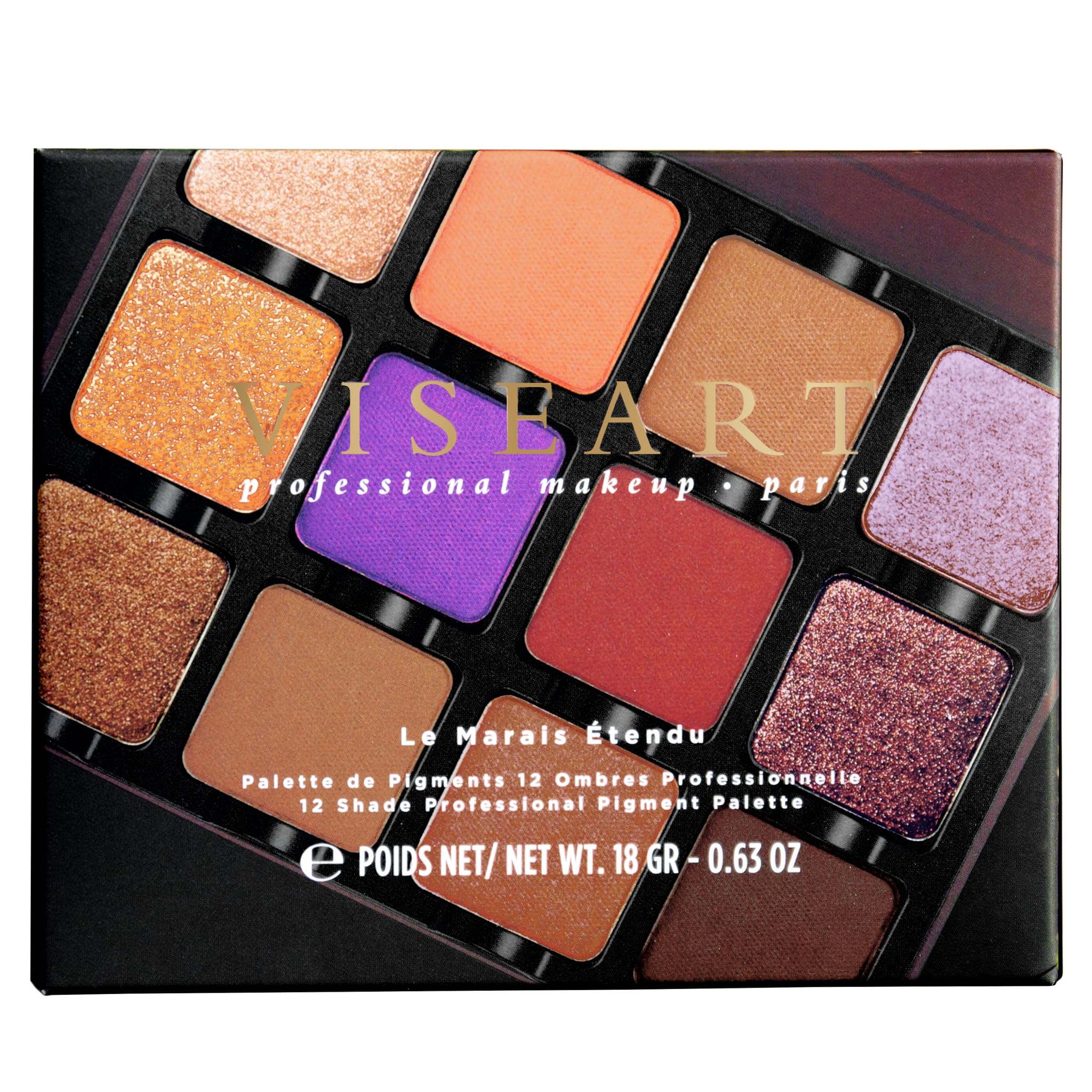 Viseart Paris Etendu Pro Luxe Makeup Palette – Le Marais | 12 Ultra-Pigmented Shades